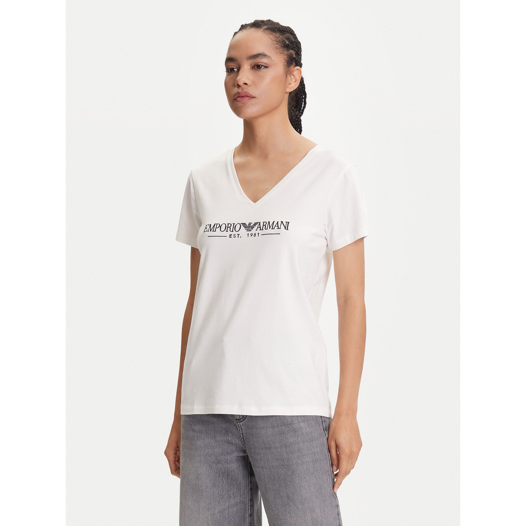 Emporio Armani Underwear T-Shirt EW000409 AF10881 U1131 Biały Regular Fit
