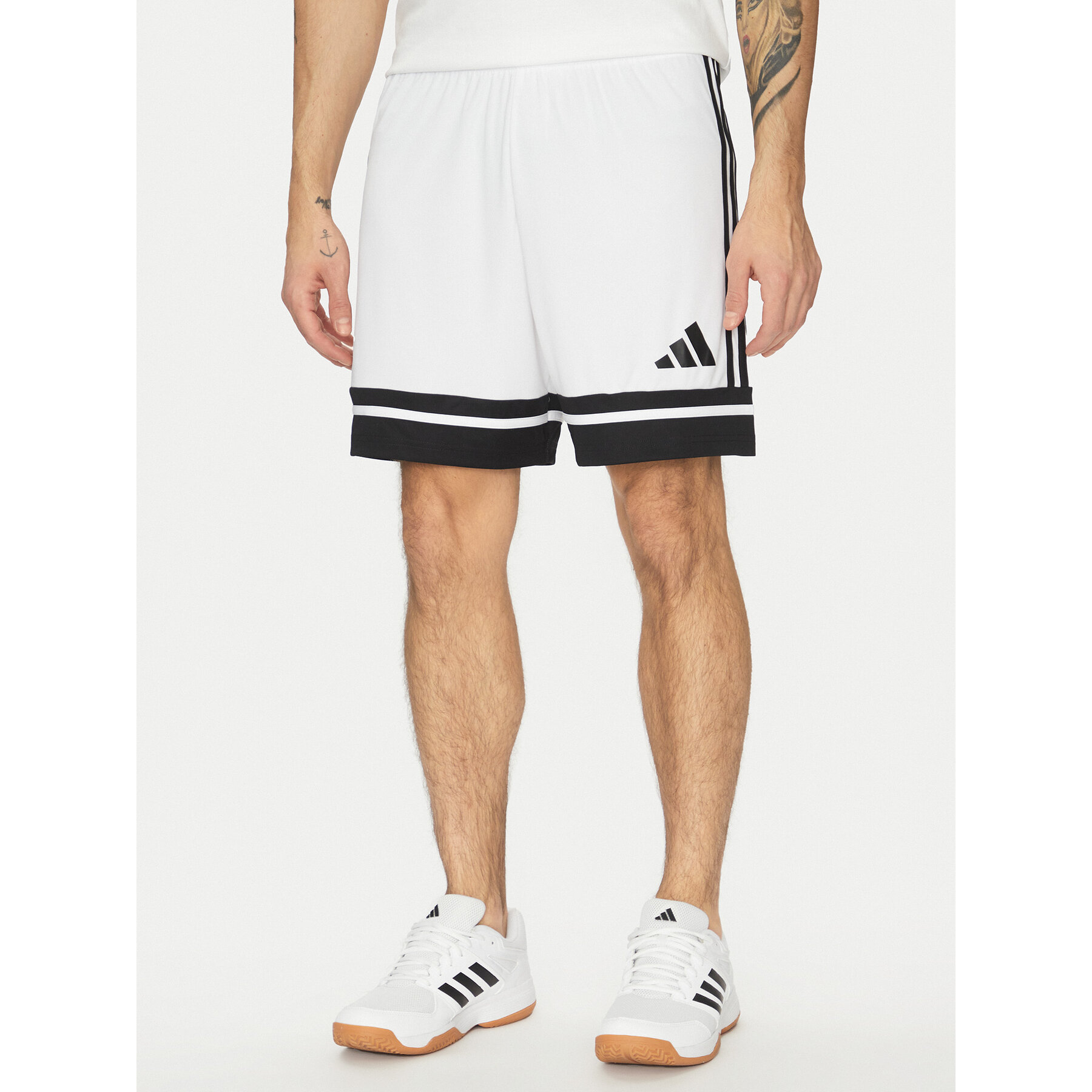 adidas Szorty sportowe Squadra 25 JH3412 Biały Regular Fit