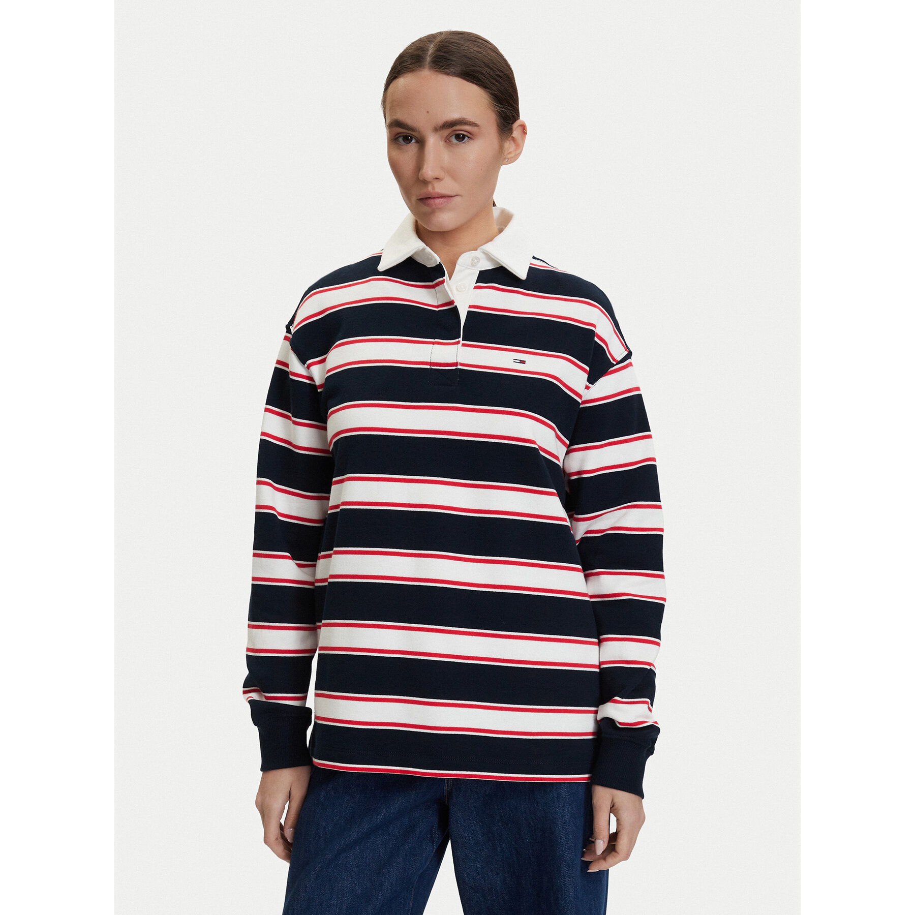 Tommy Jeans Bluza DW0DW22540 Kolorowy Relaxed Fit
