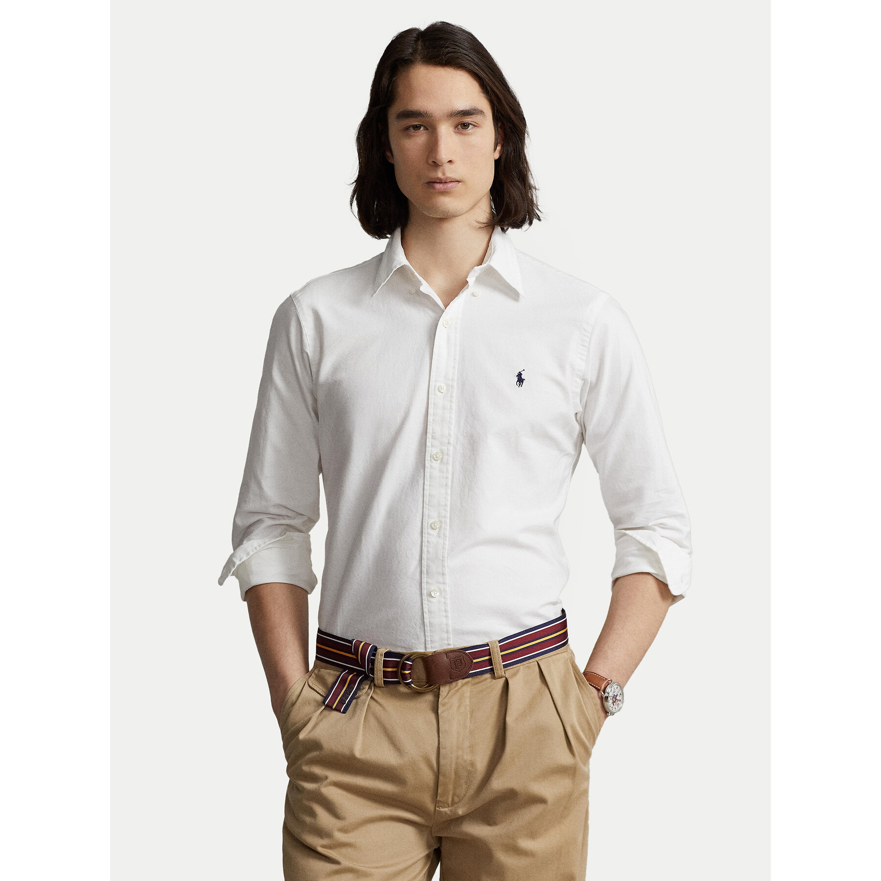 Polo Ralph Lauren Koszula Bsr 710772290 Biały Custom Fit