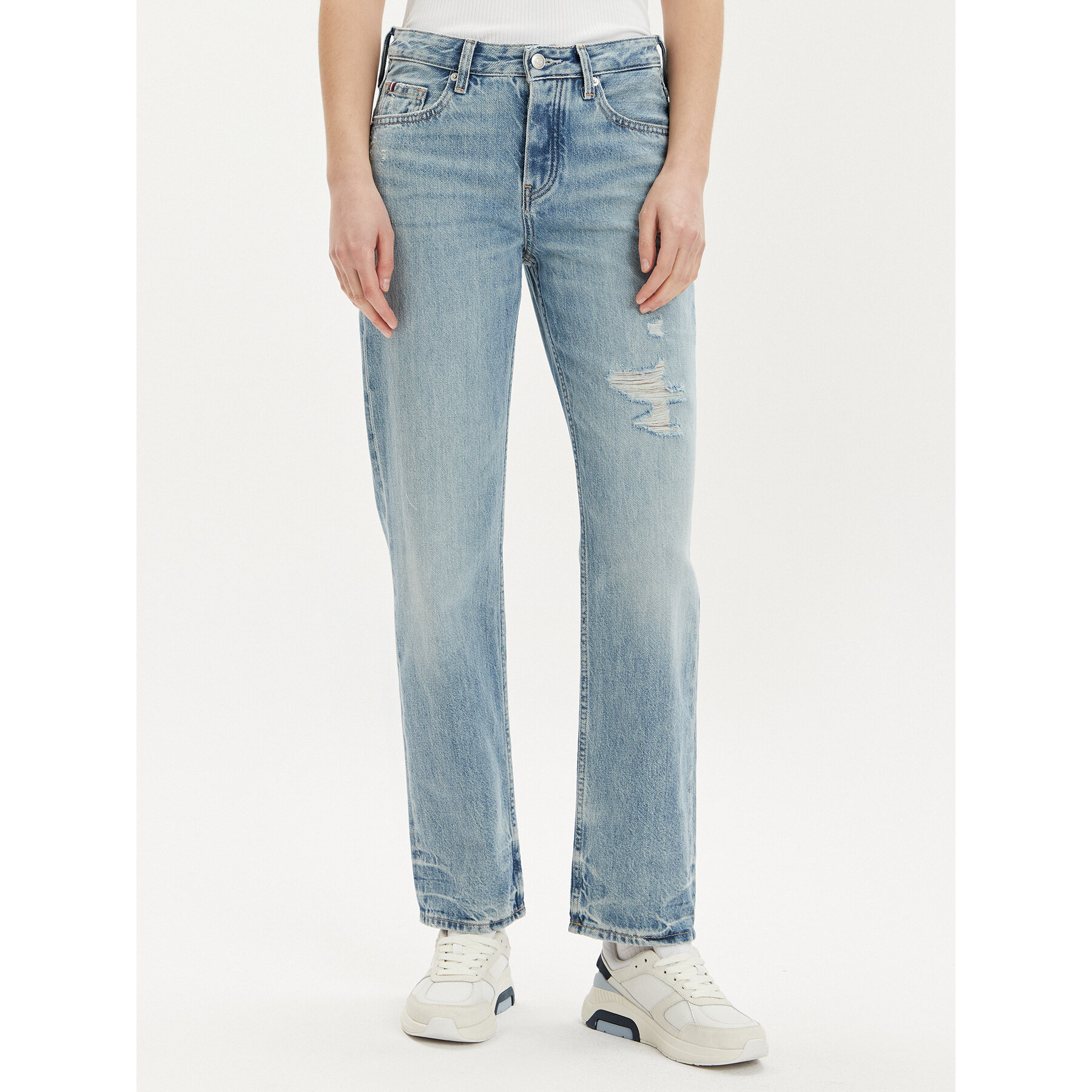 Tommy Hilfiger Jeansy Classic WW0WW41307 Niebieski Straight Fit