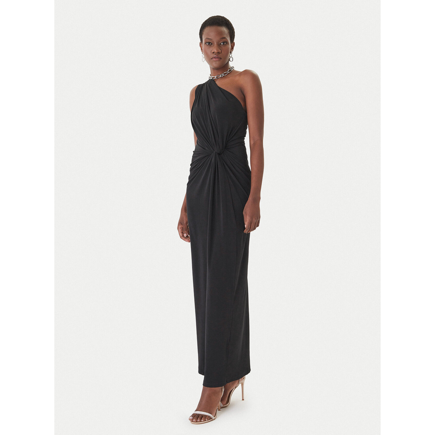Eleh Sukienka wieczorowa SS260397 Czarny Regular Fit