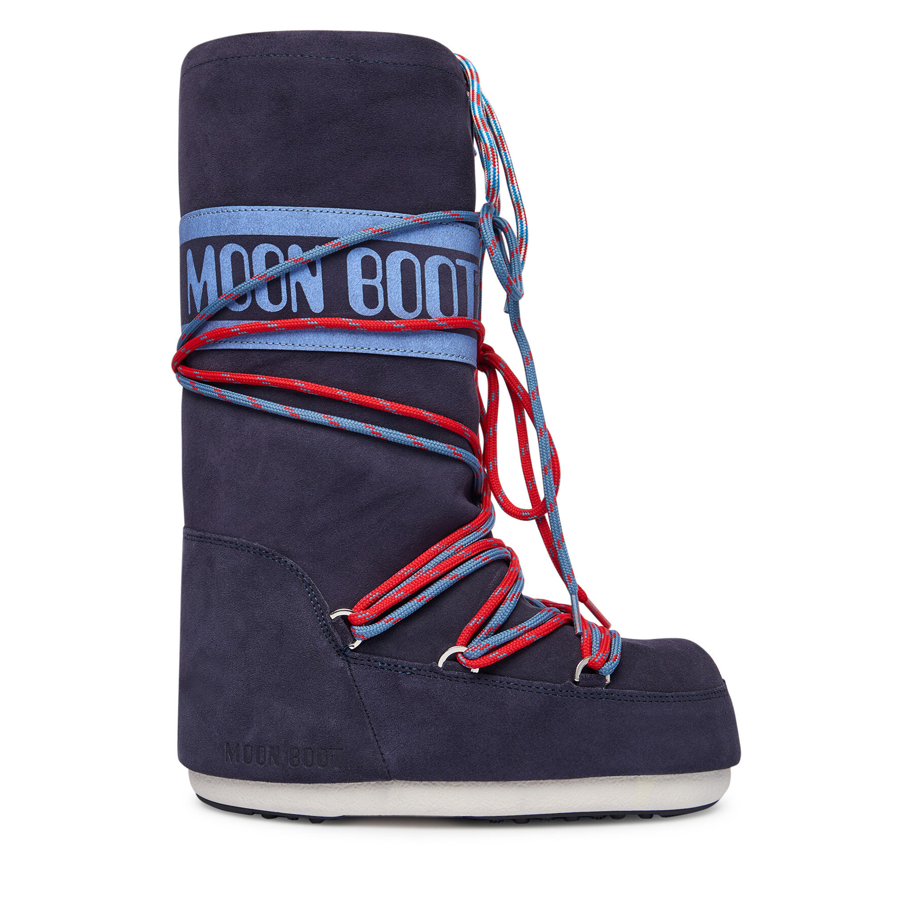 Moon Boot Śniegowce Mb Icon Suede Laces 80D1403050 Granatowy