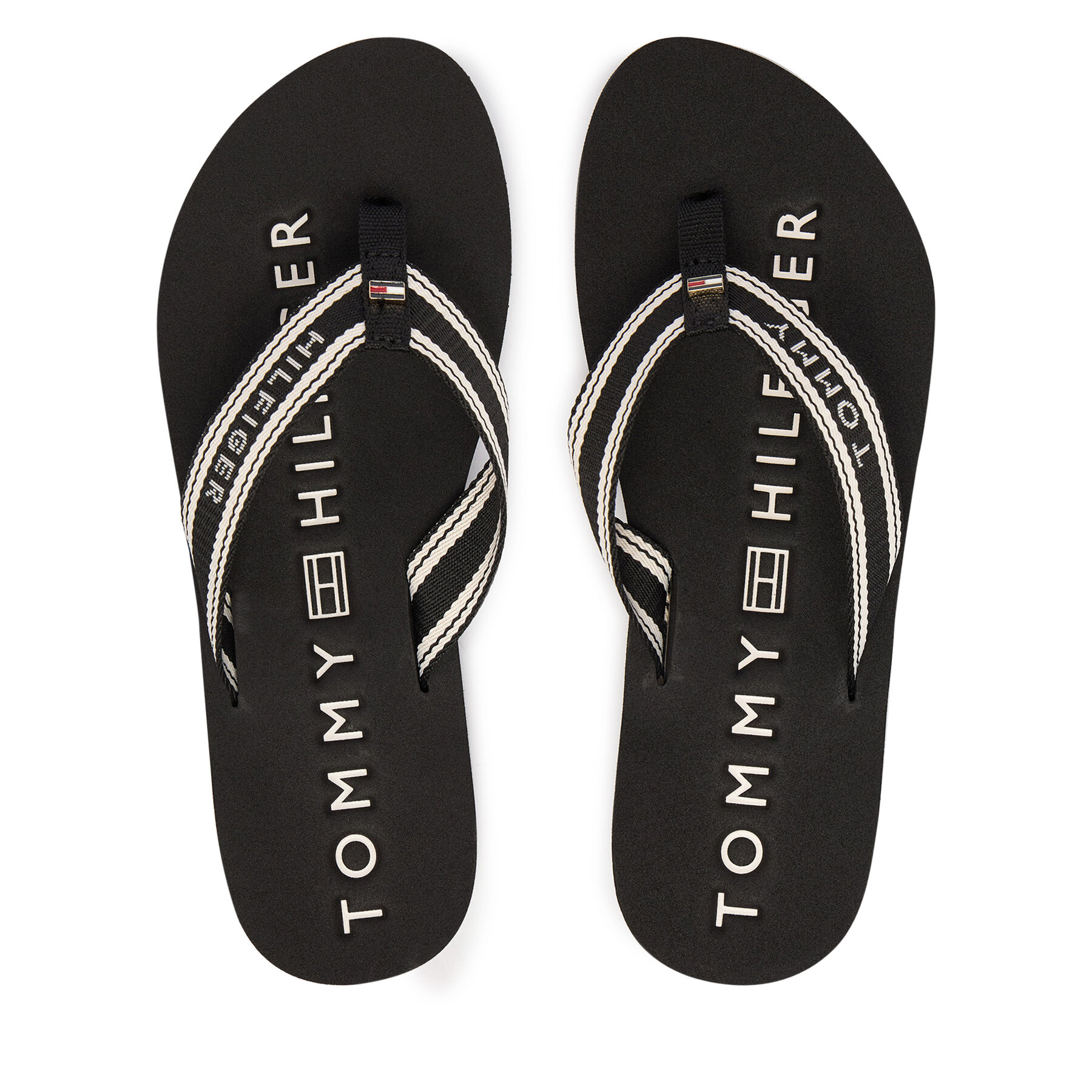 Tommy Hilfiger Japonki Th Webbing Summer Sandal FW0FW09193 Czarny