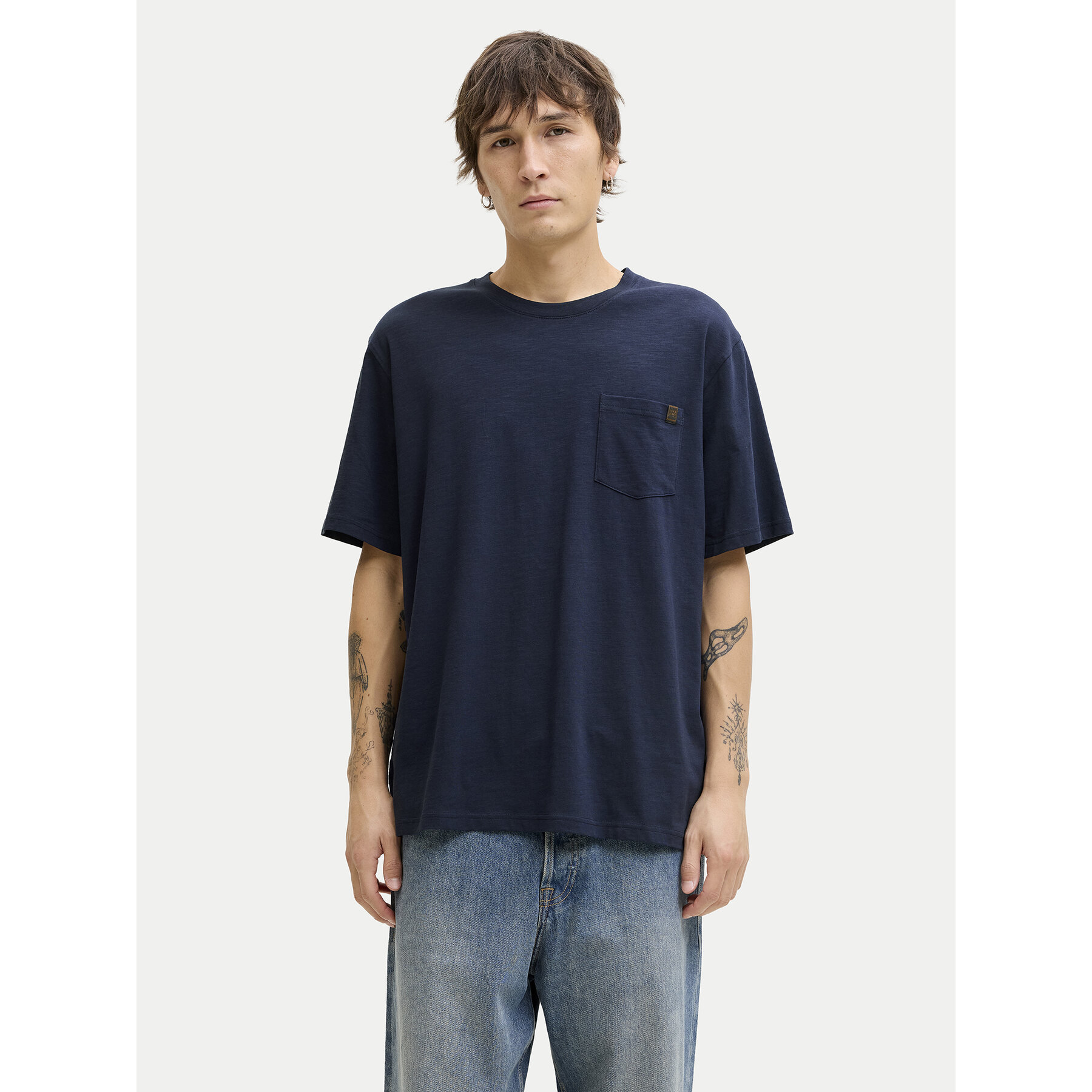 Jack & Jones T-Shirt Dover 12288897 Granatowy Relaxed Fit
