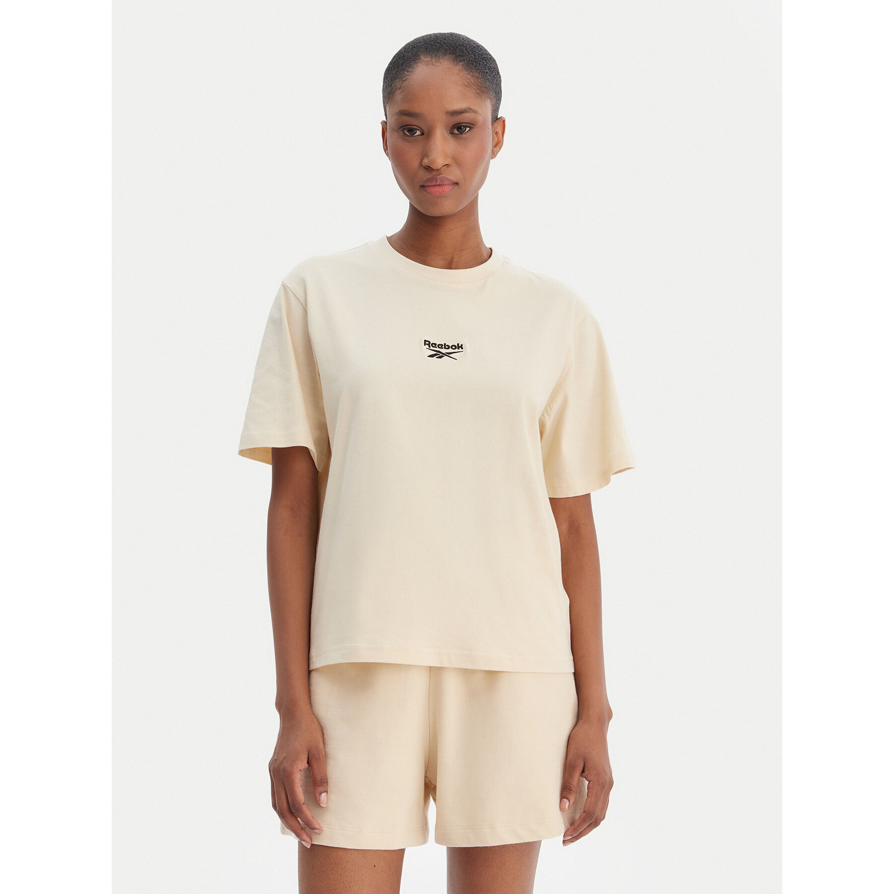 Reebok T-Shirt Suzie RK25505CCW Beżowy Relaxed Fit