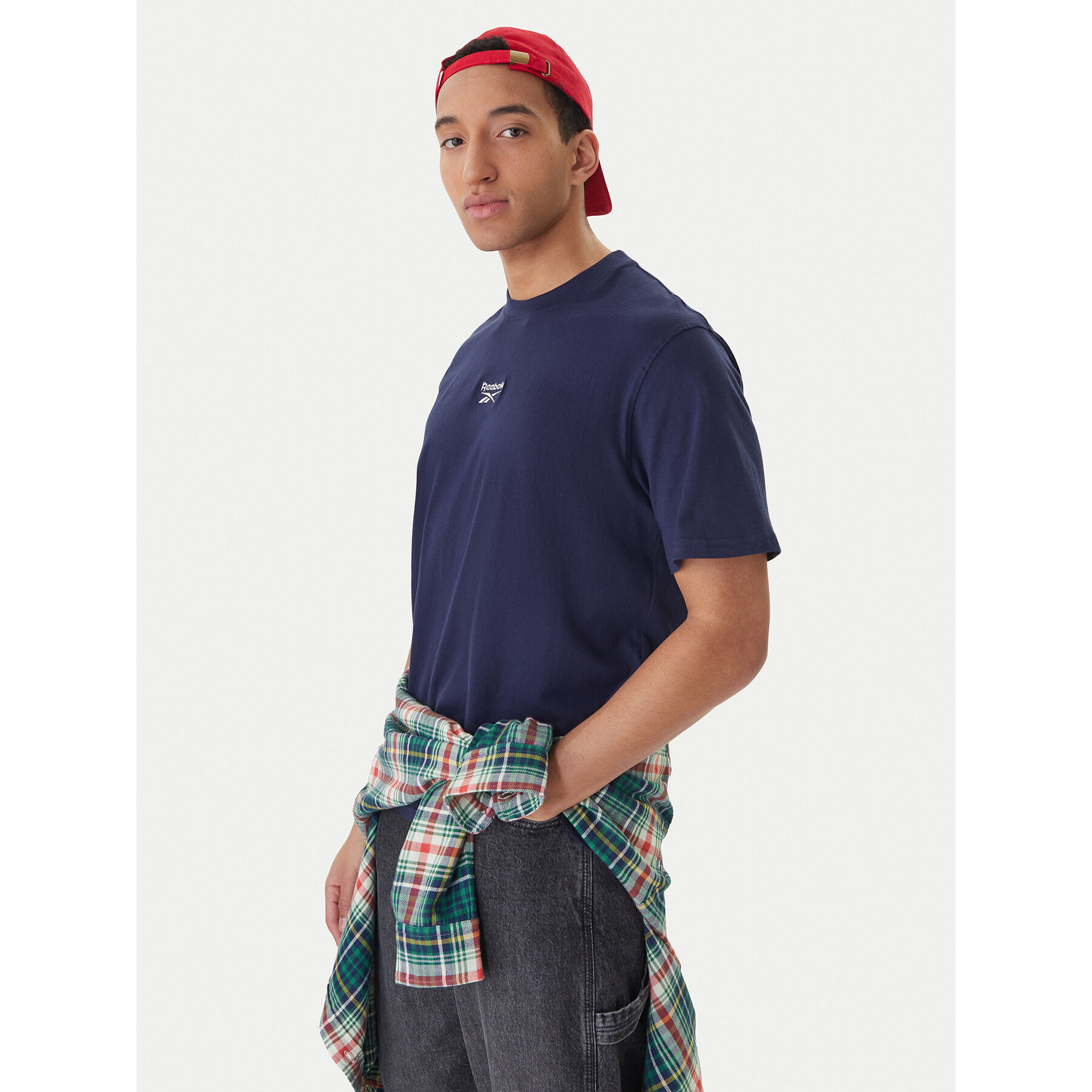 Reebok T-Shirt Branagan RK25561CCM Granatowy Regular Fit