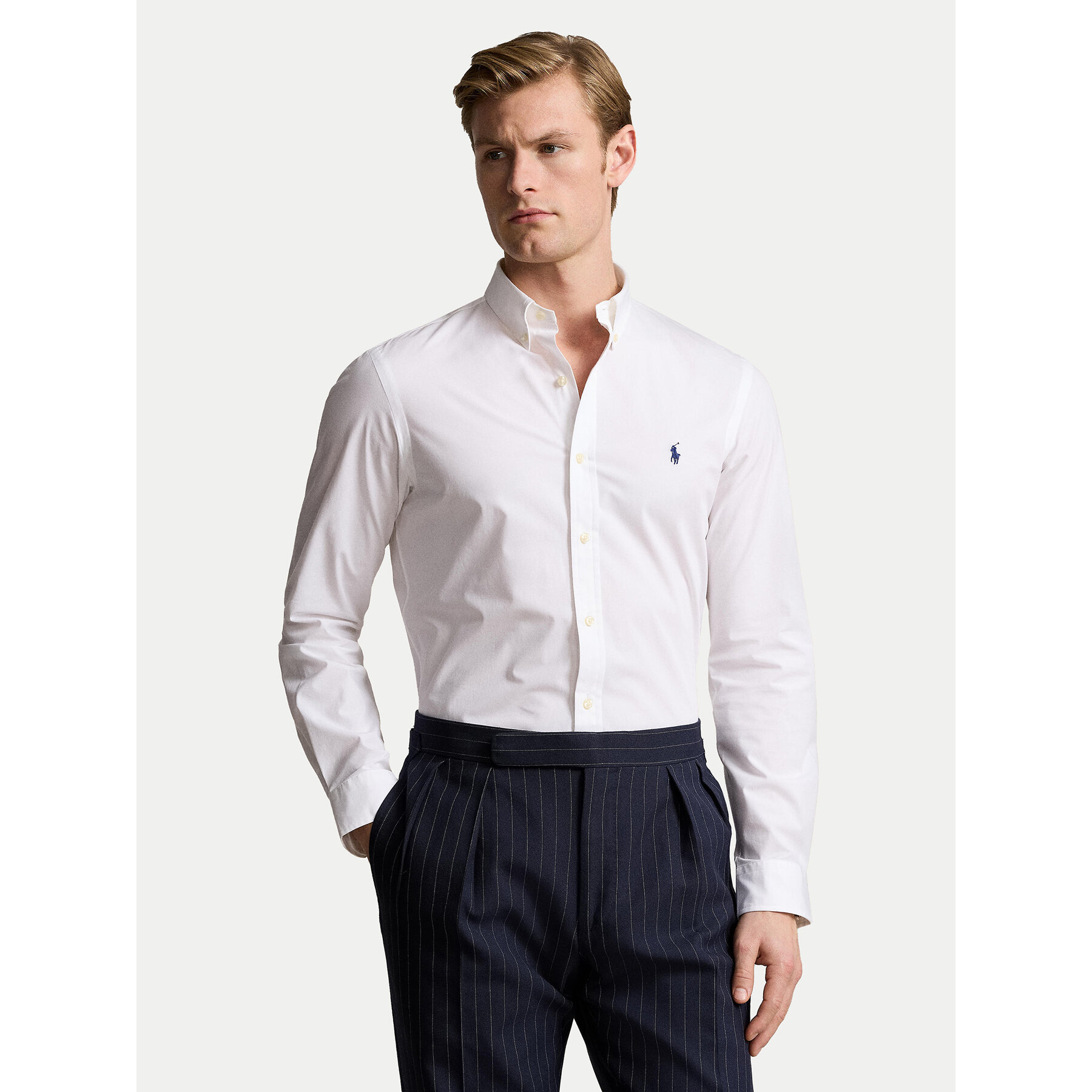 Polo Ralph Lauren Koszula 710928254002 Biały Slim Fit