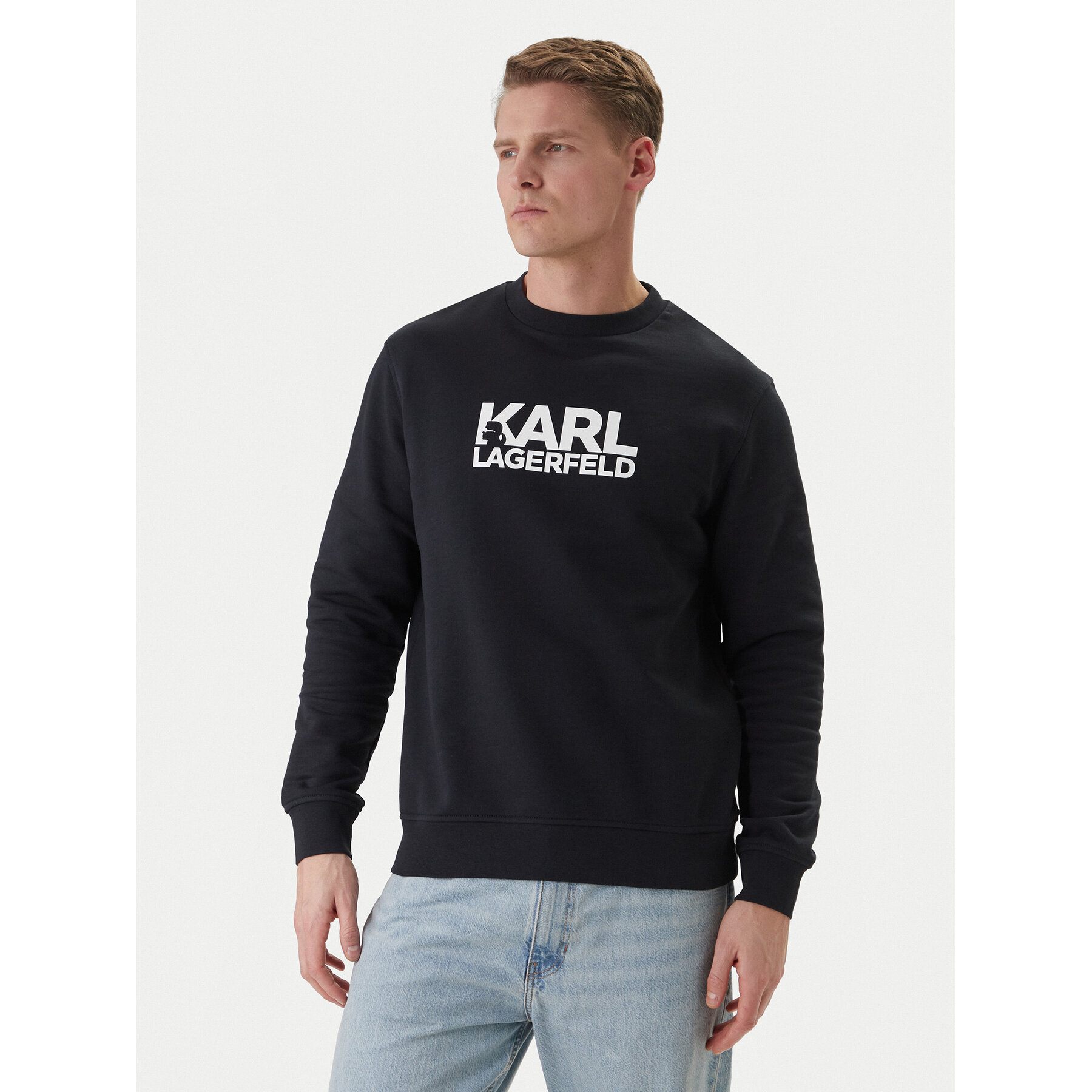 KARL LAGERFELD Bluza 705780 562917 Granatowy Regular Fit