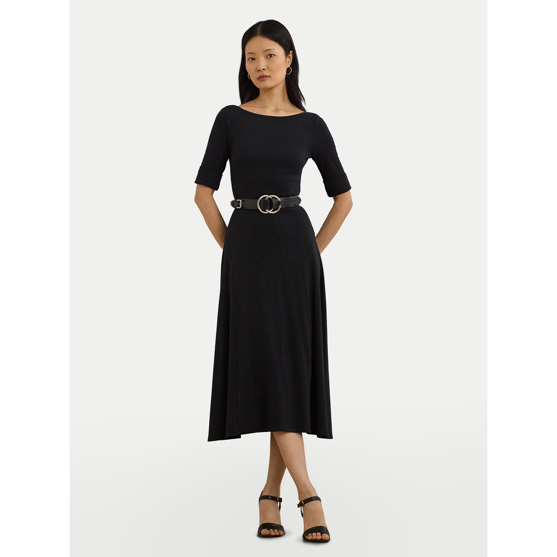 LAUREN RALPH LAUREN Sukienka codzienna 200973599001 Czarny Slim Fit