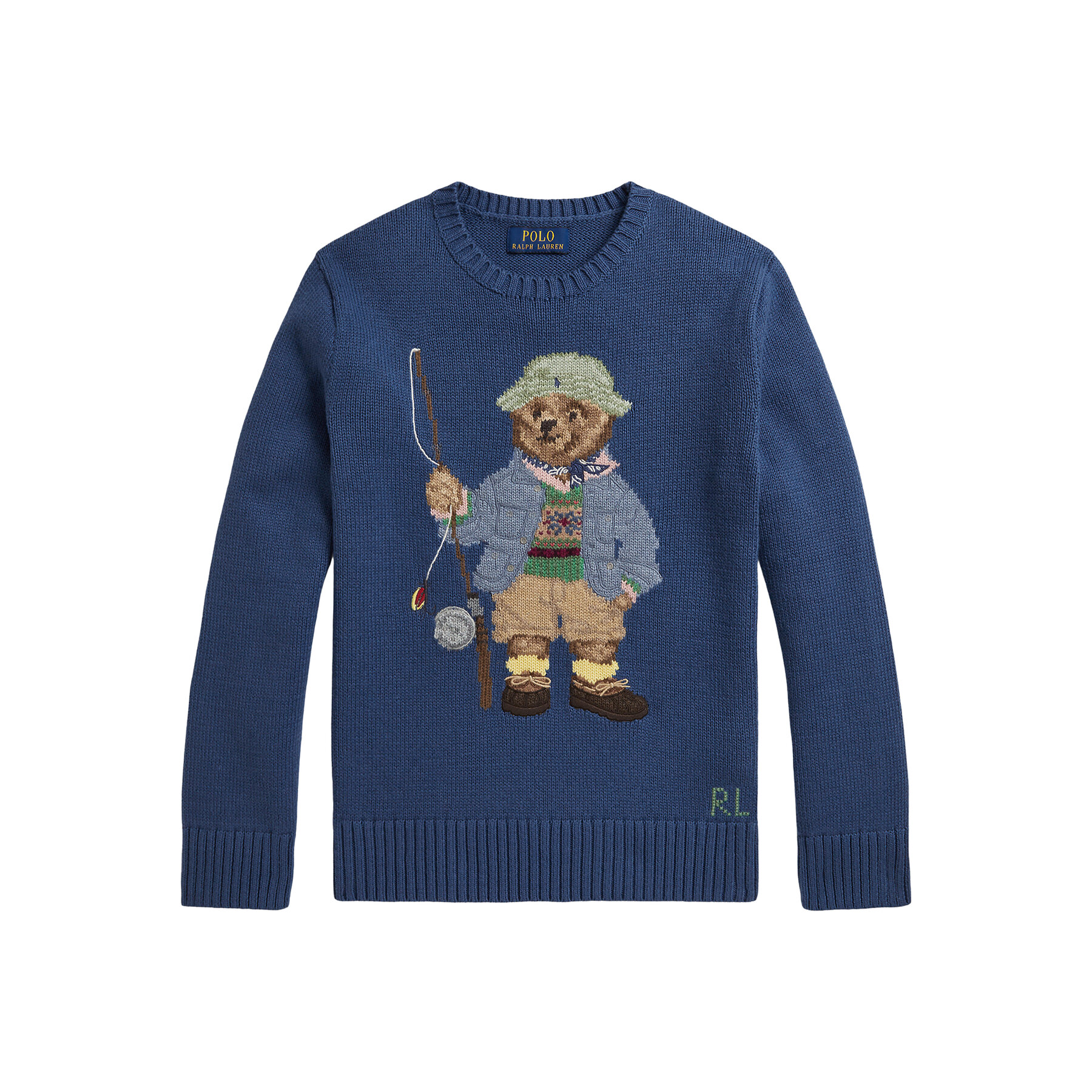 Polo Ralph Lauren Sweter 323B18571001 Granatowy Regular Fit
