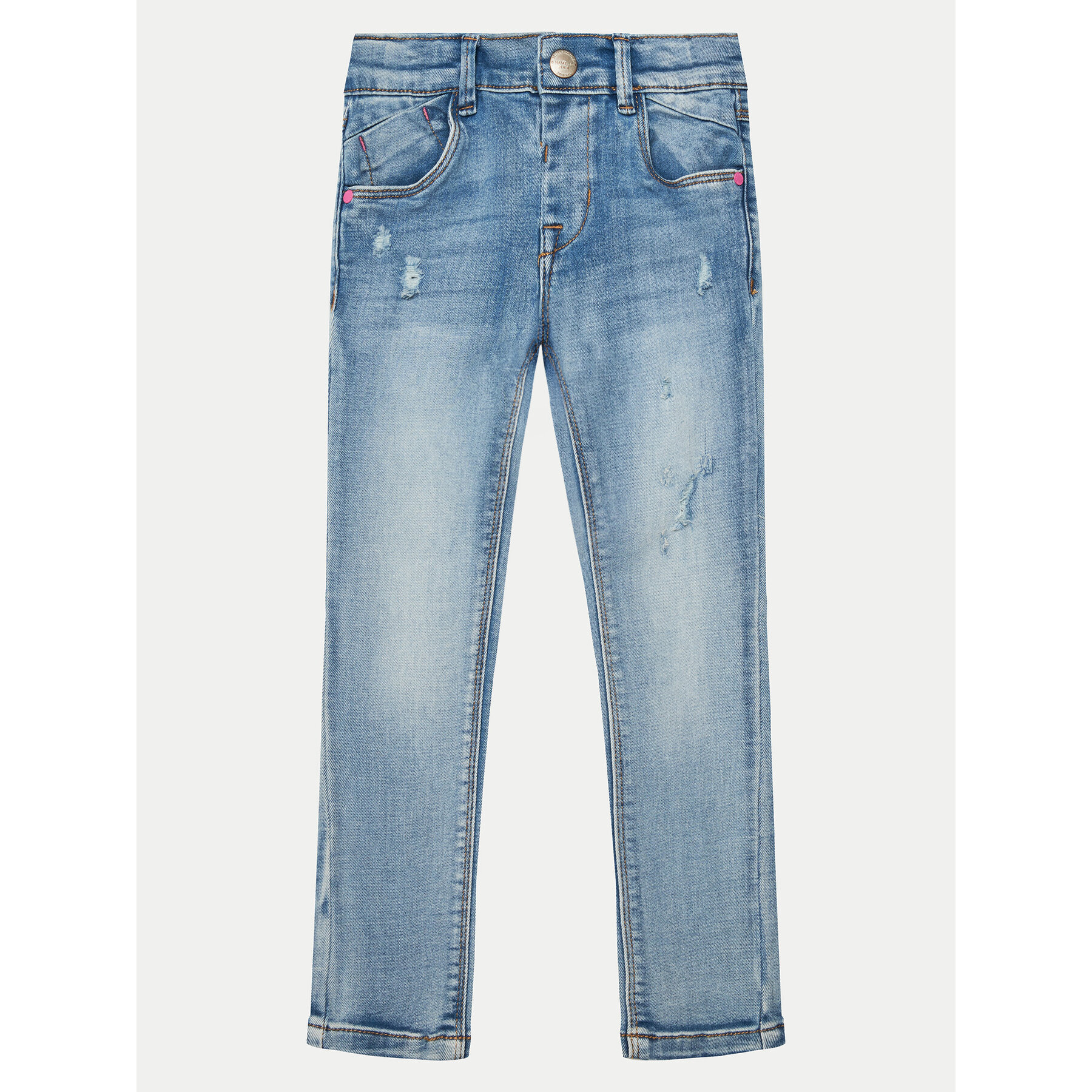 NAME IT Jeansy 13237182 Błękitny Slim Fit