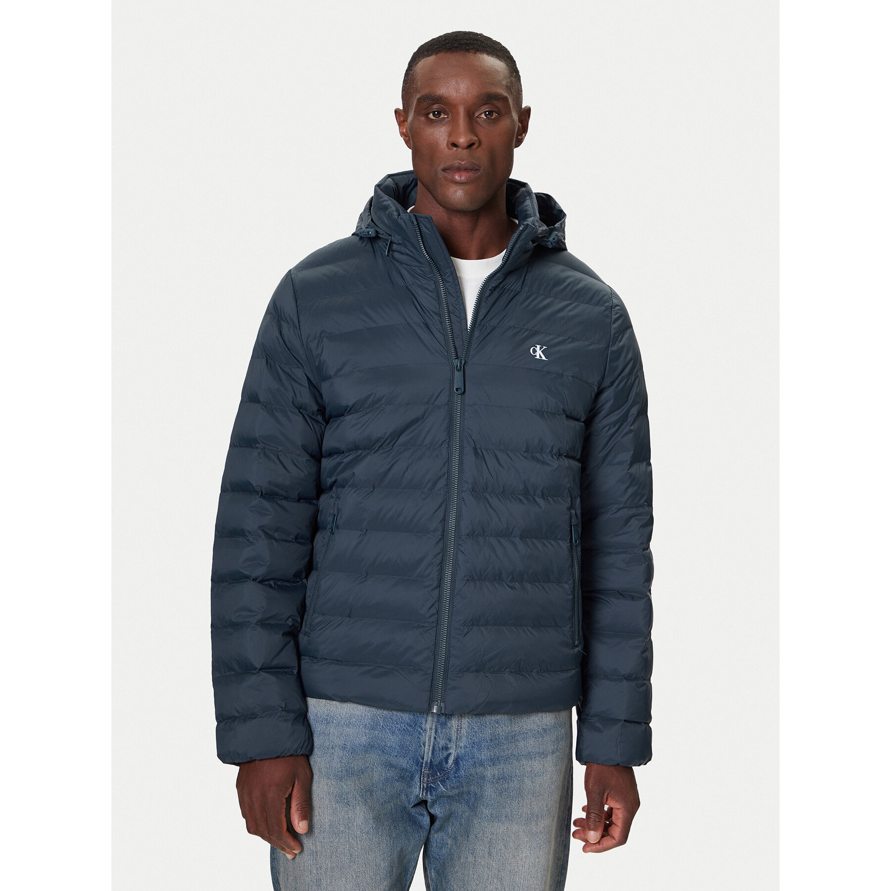 Calvin Klein Jeans Kurtka zimowa LV04RC511G Niebieski Regular Fit