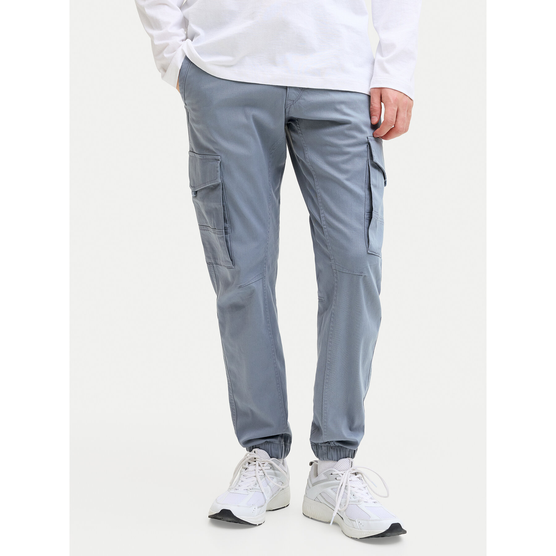 Jack & Jones Spodnie materiałowe Paul Flake 12139912 Niebieski Regular Fit