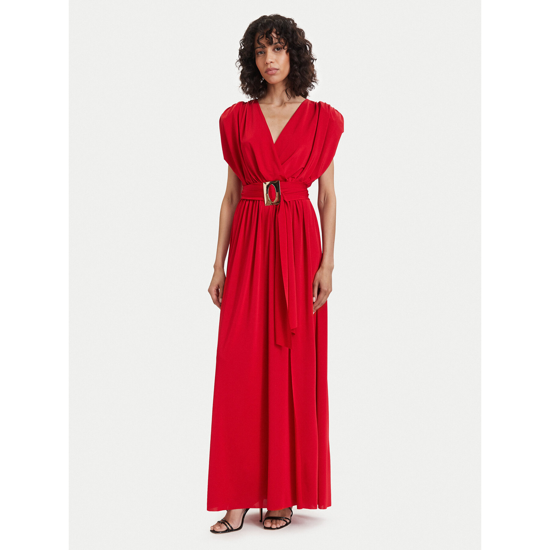 ACCESS FASHION Sukienka wieczorowa 63-3440-326 Czerwony Regular Fit