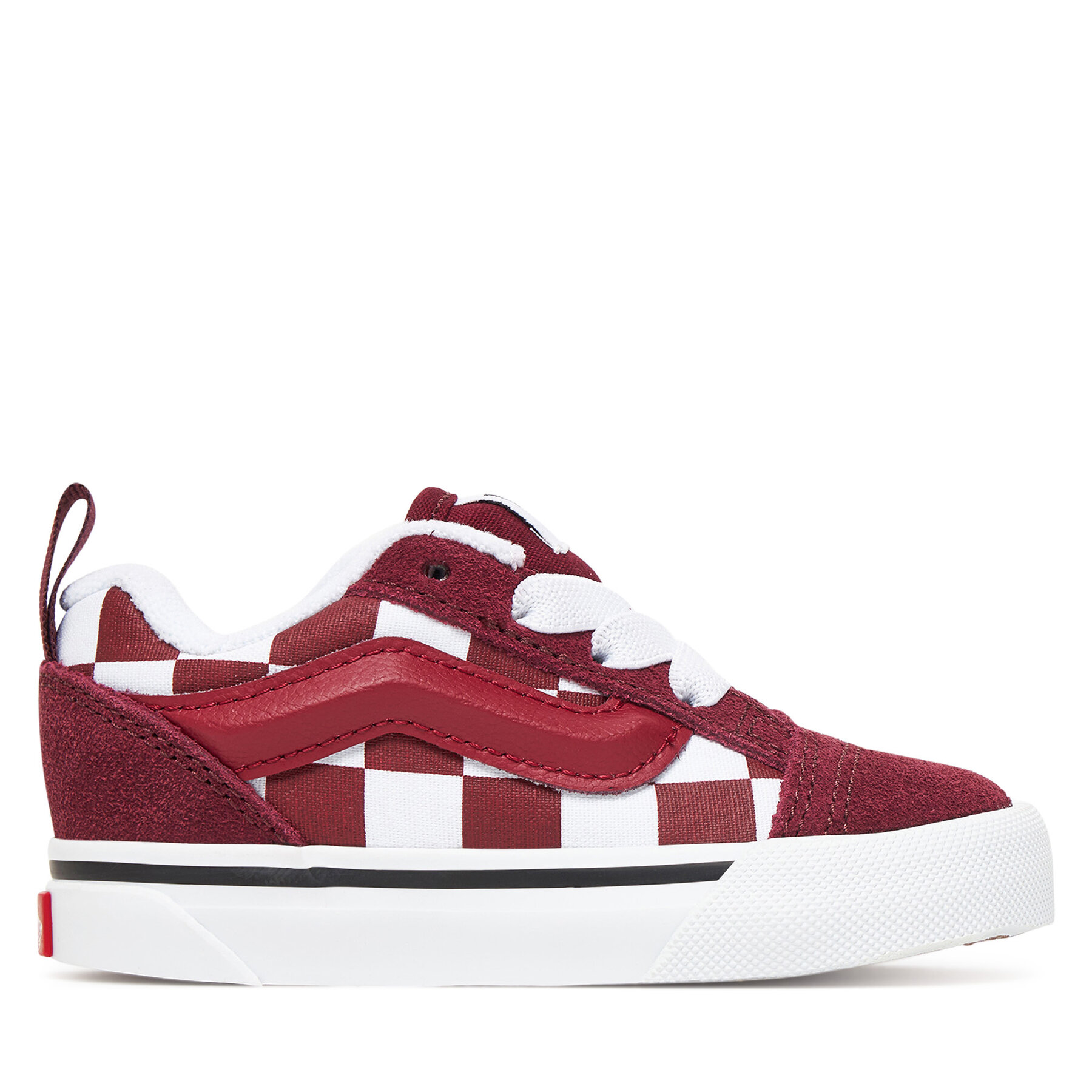 Vans Sneakersy Knu Skool Elastic Lace VN000D0KBRD1 Bordowy