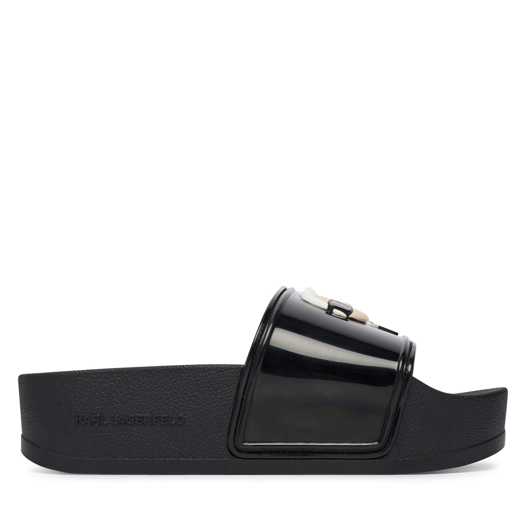 KARL LAGERFELD Klapki Kondo Maxi II KL80805C Czarny