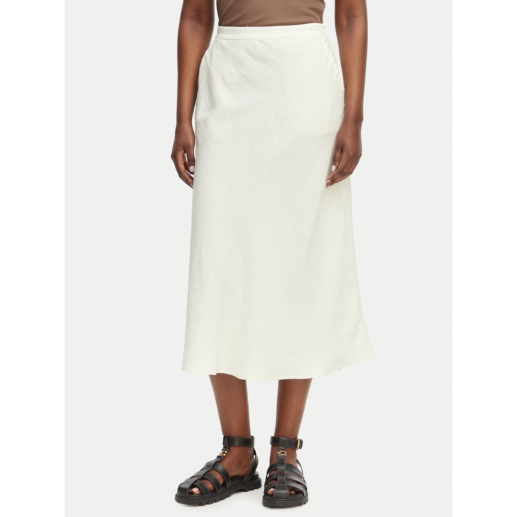 Gant Spódnica midi 4400231 Biały Regular Fit