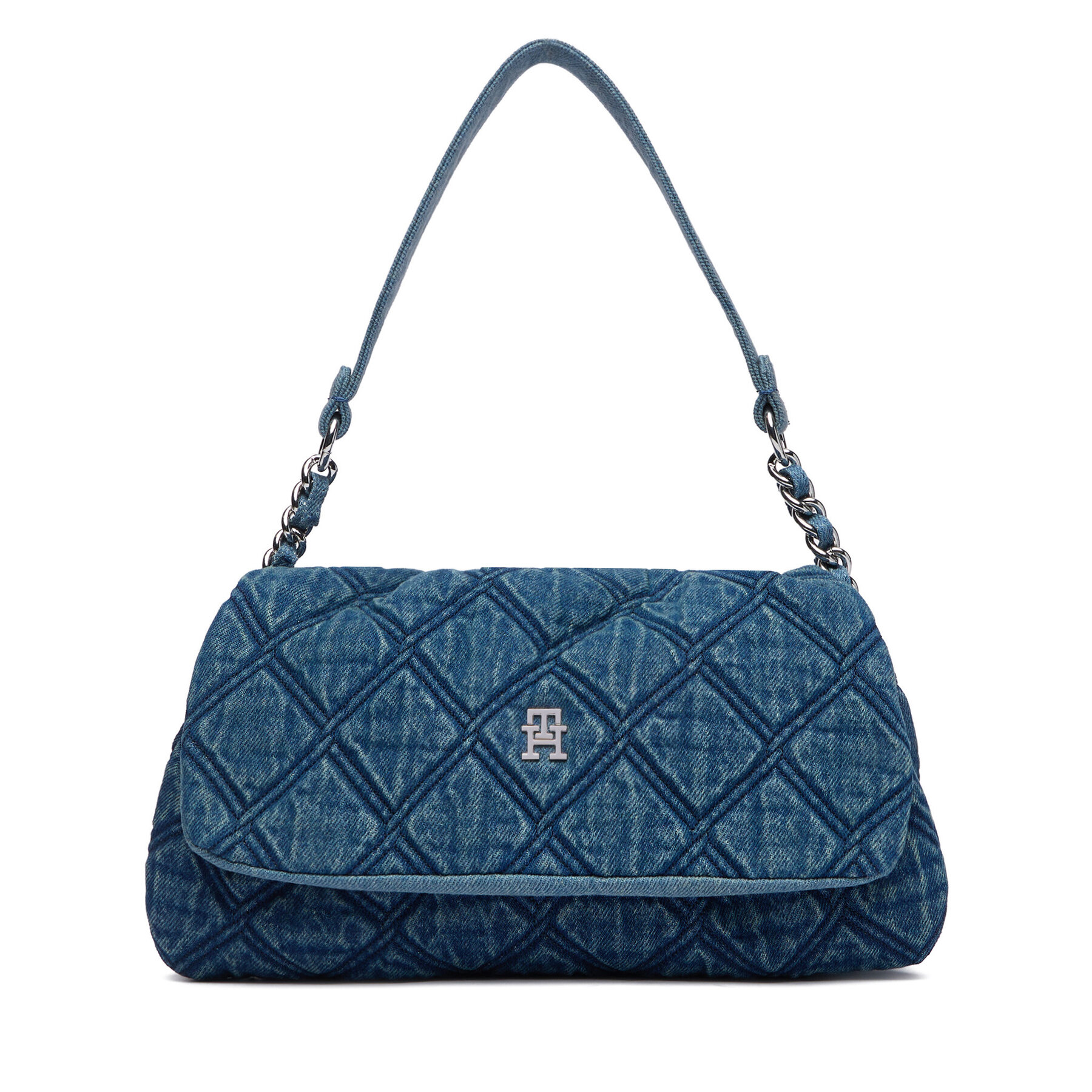 Tommy Hilfiger Torebka Th Feminine Shoulder Bag Denim AW0AW18865 Niebieski