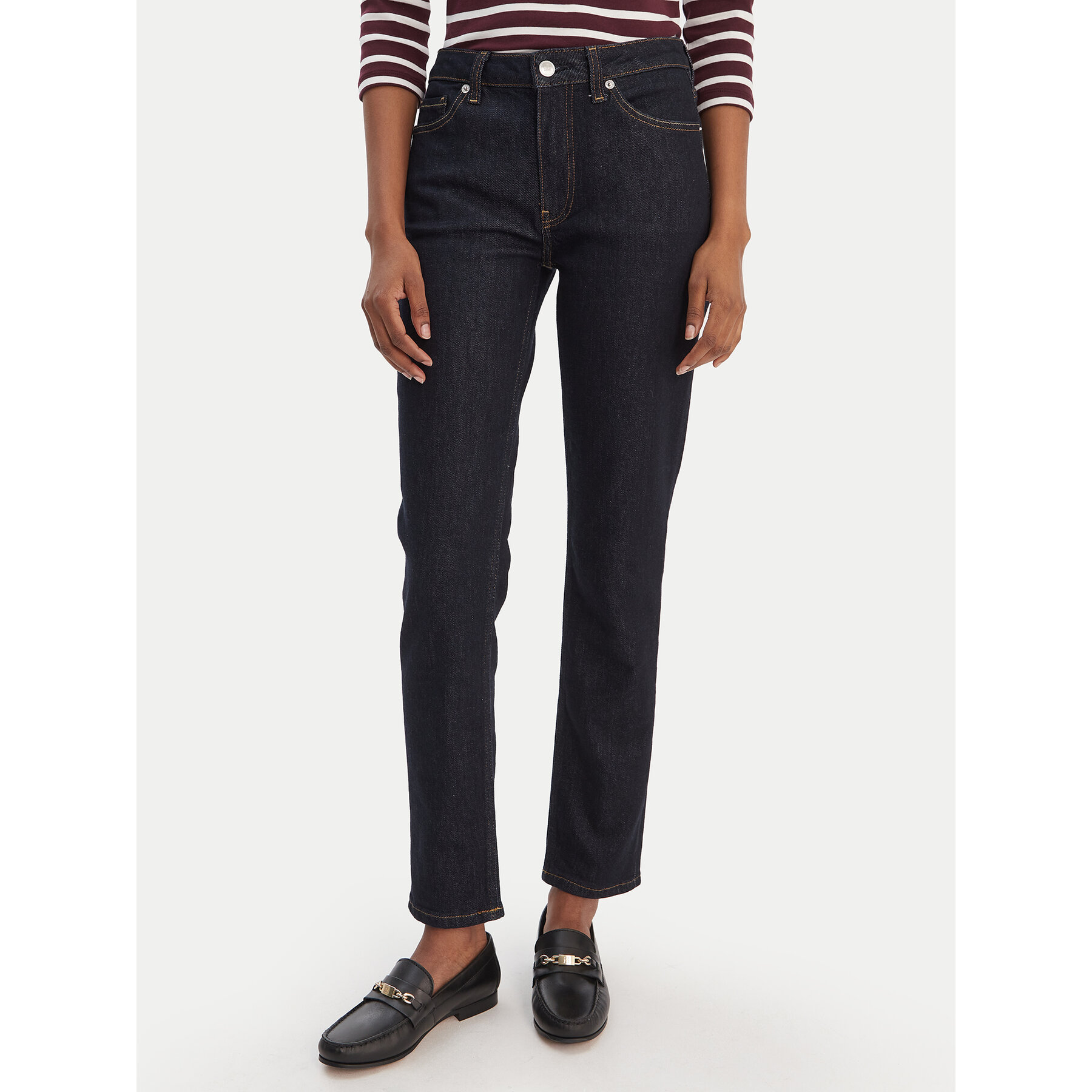 Tommy Hilfiger Jeansy WW0WW47685 Granatowy Slim Fit