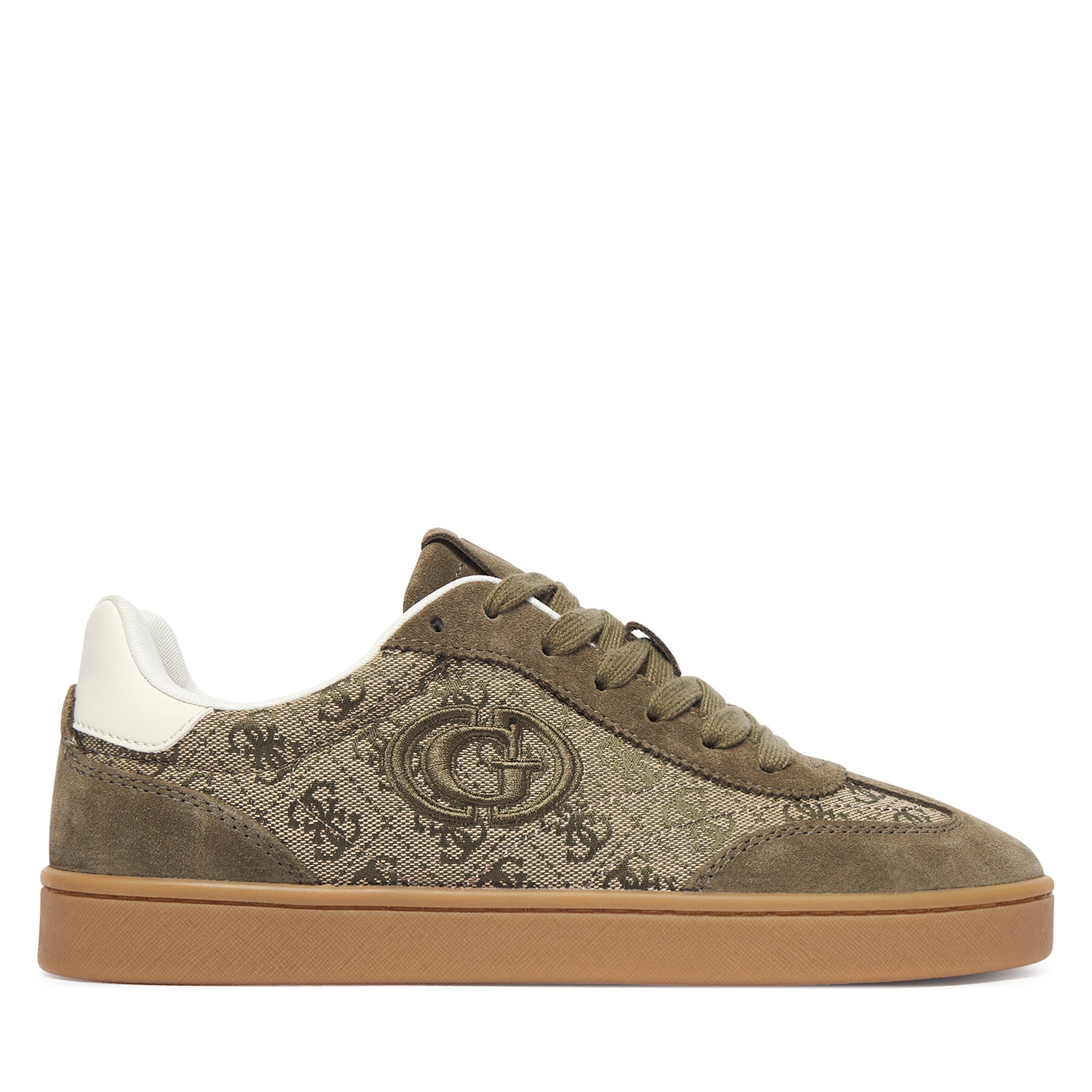 Guess Sneakersy FLTJAC LEA12 Khaki