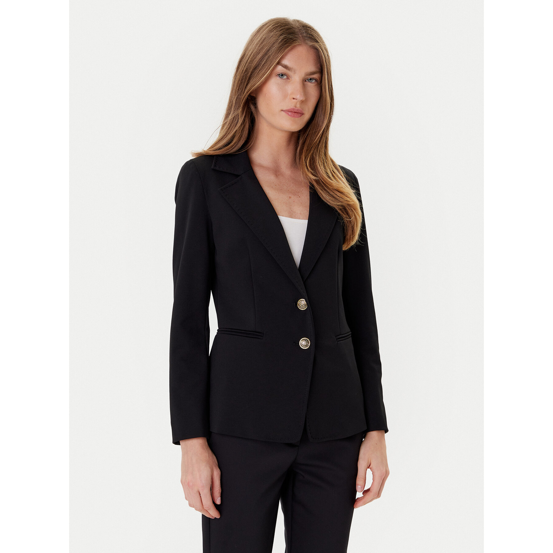 Marella Marynarka Debutto 2523916034 Czarny Regular Fit