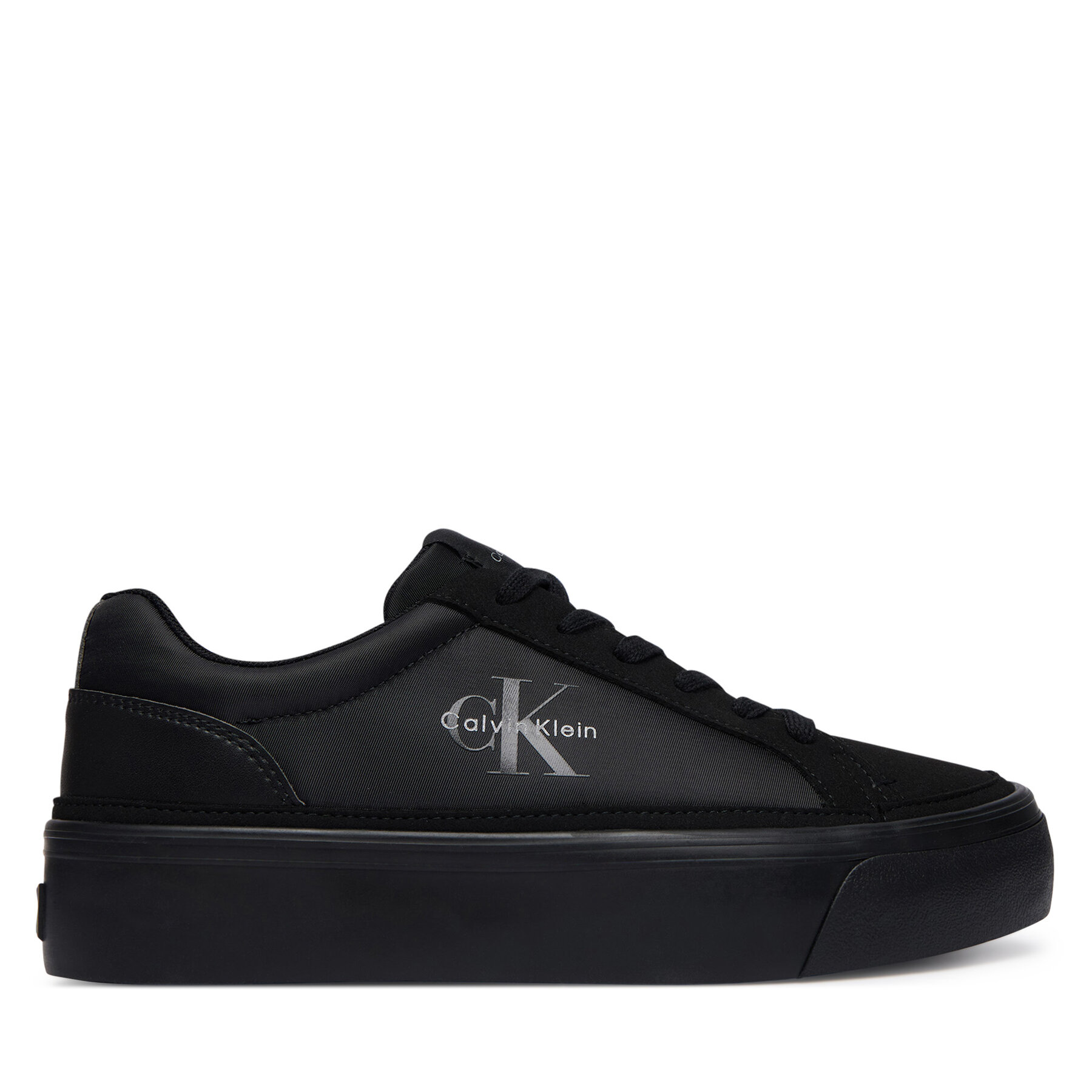 Calvin Klein Sneakersy Vulc Flatf Laceup Ny-Su HW0HW03086 Czarny