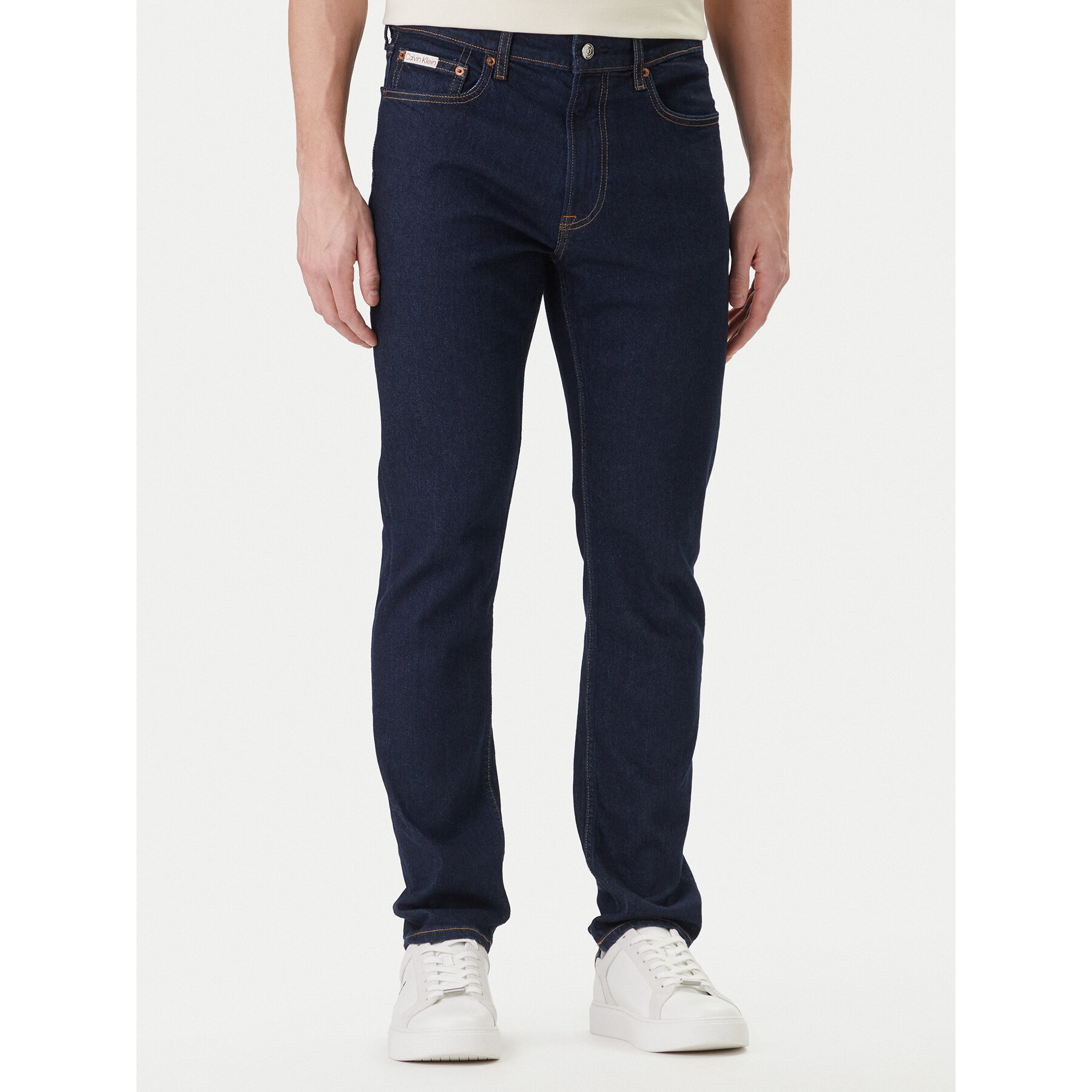 Calvin Klein Jeans Jeansy LV04RF757G Granatowy Slim Fit