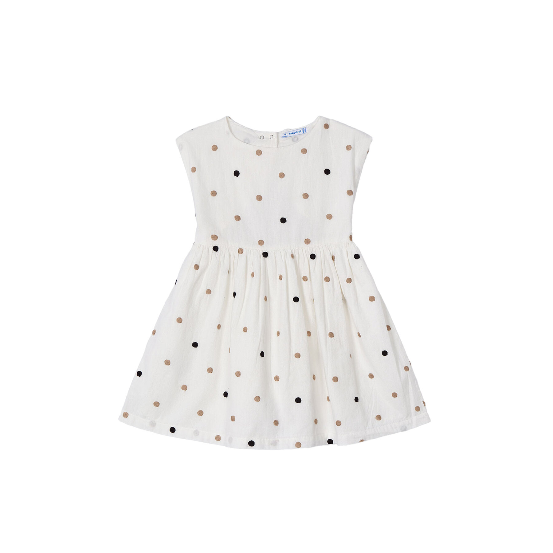 Mayoral Sukienka codzienna 3921 Écru Regular Fit