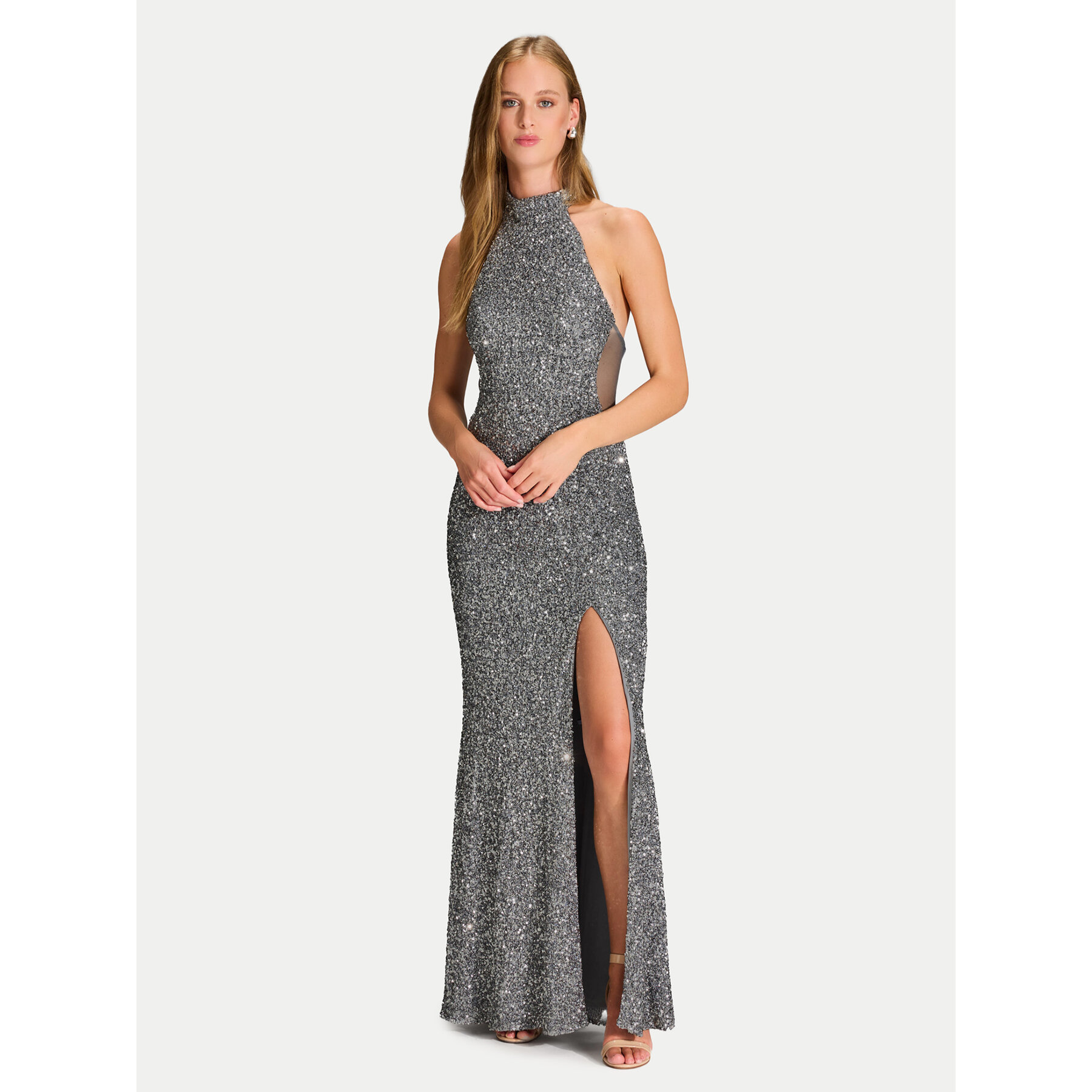 Hey Kyla Sukienka wieczorowa 5AJ006HK Zielony Slim Fit