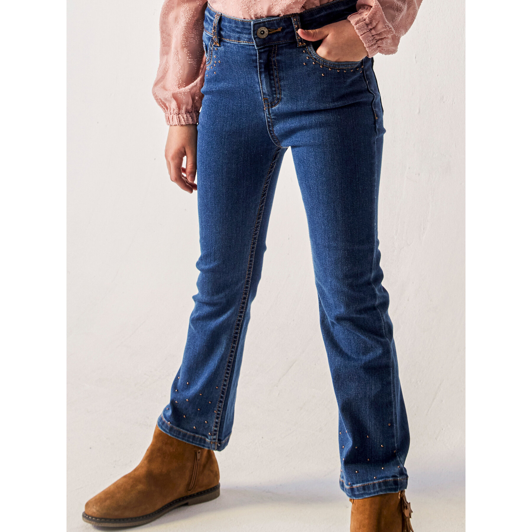 Mayoral Jeansy 7.507 Niebieski Regular Fit