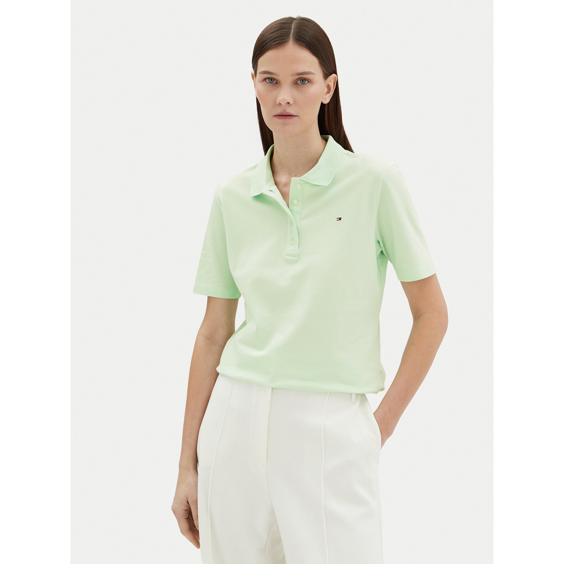 Tommy Hilfiger Polo 1985 WW0WW43224 Zielony Regular Fit