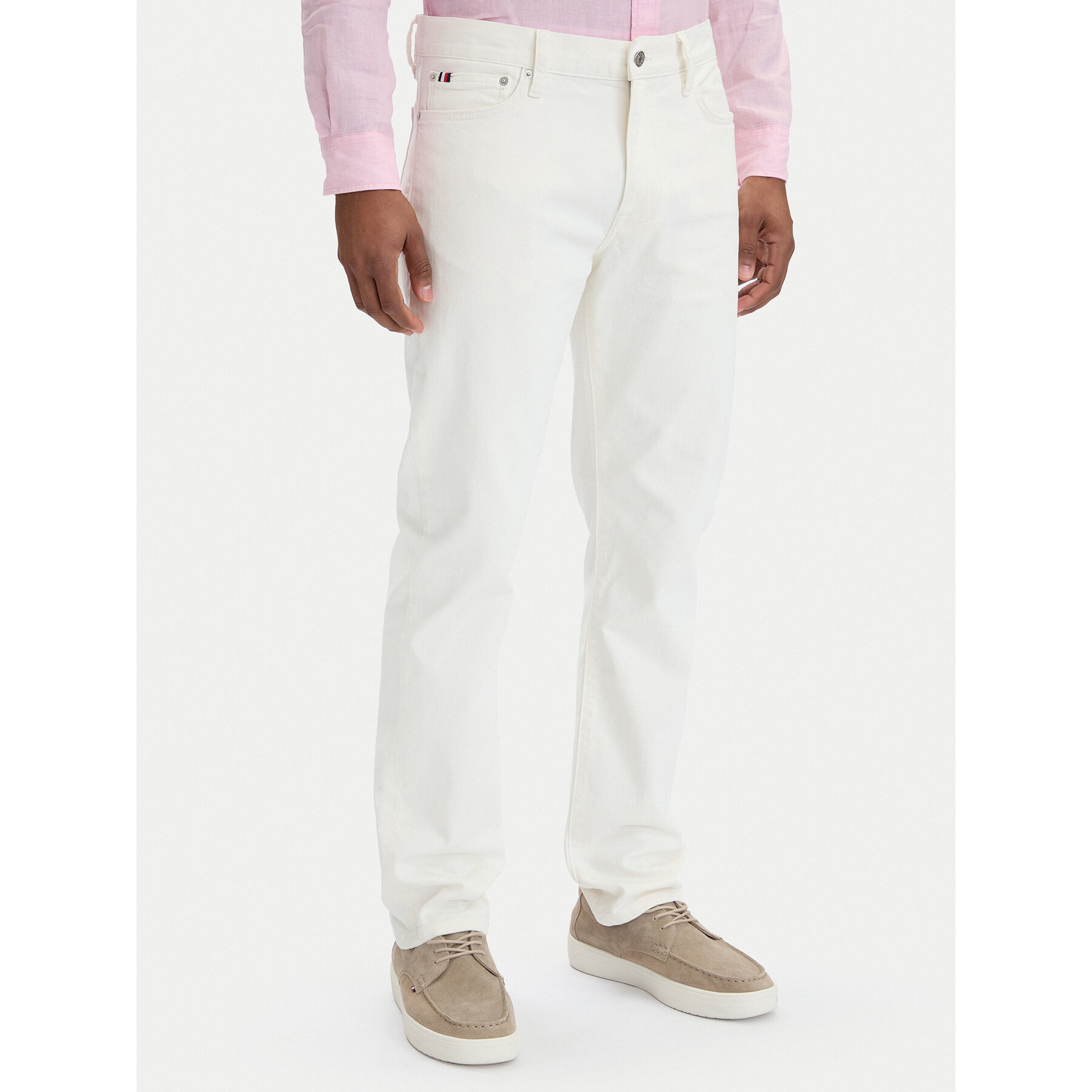 Tommy Hilfiger Jeansy MW0MW42895 Biały Slim Fit
