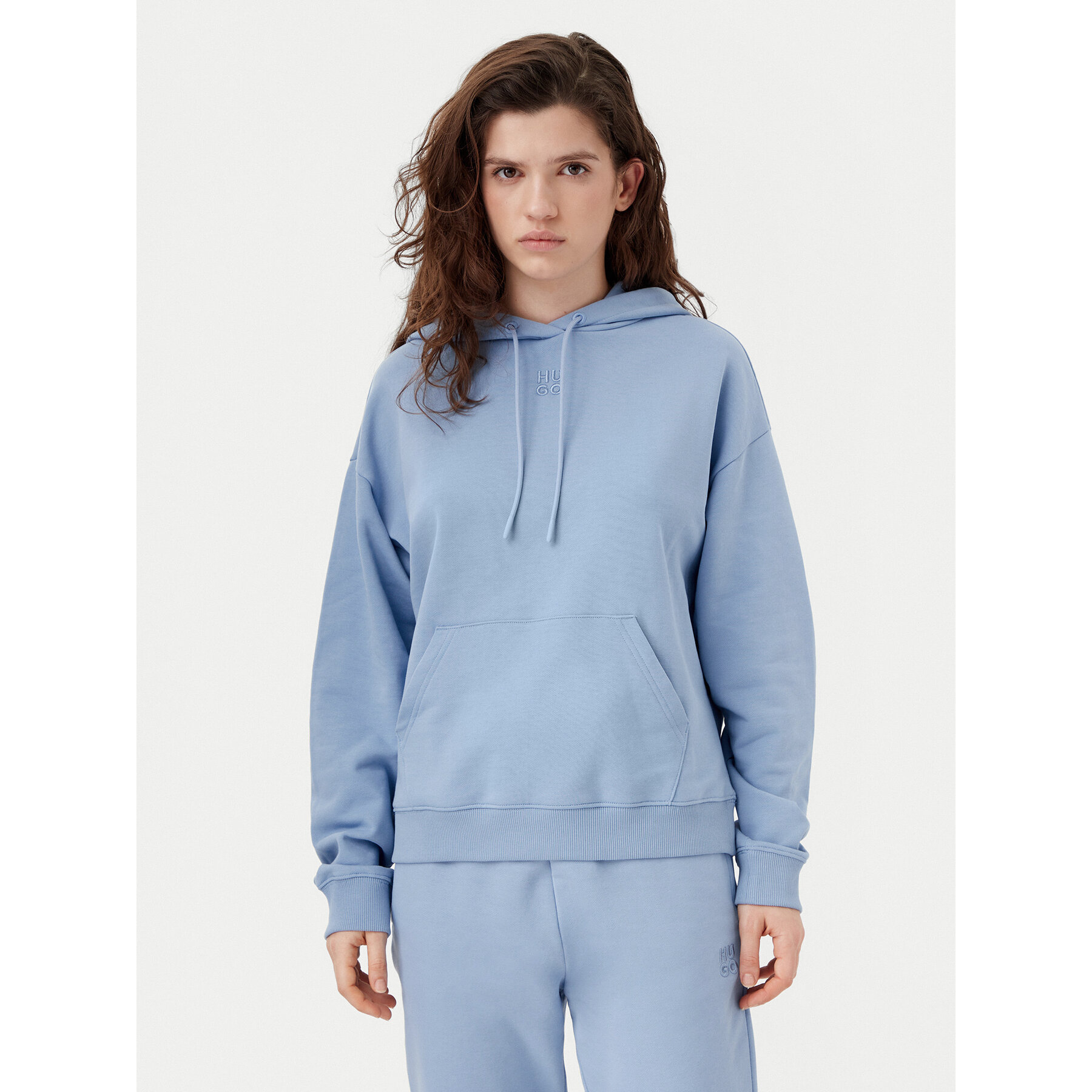 HUGO Bluza Delfinia 50522423 Niebieski Regular Fit