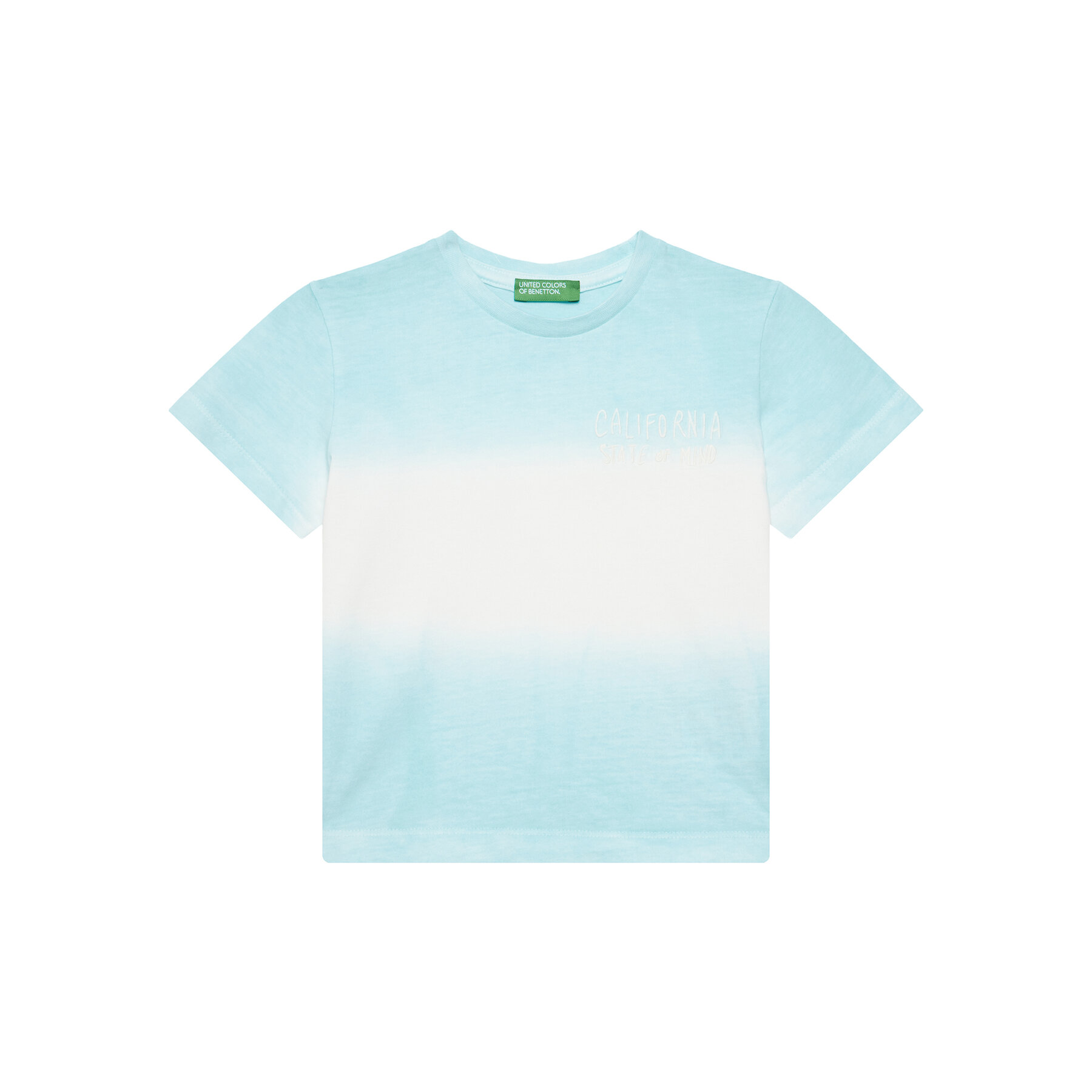 United Colors Of Benetton T-Shirt 3NPDG10J5 Niebieski Regular Fit