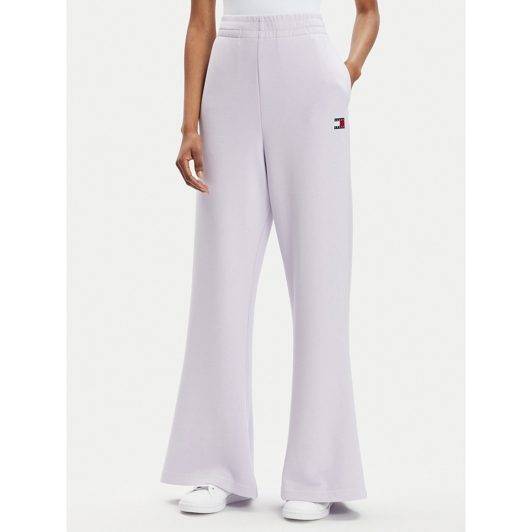 Tommy Jeans Spodnie dresowe DW0DW17312 Fioletowy Wide Leg