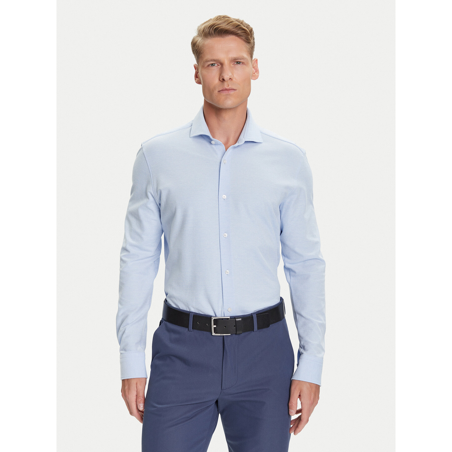 BOSS Koszula P-Hank 50527675 Błękitny Slim Fit