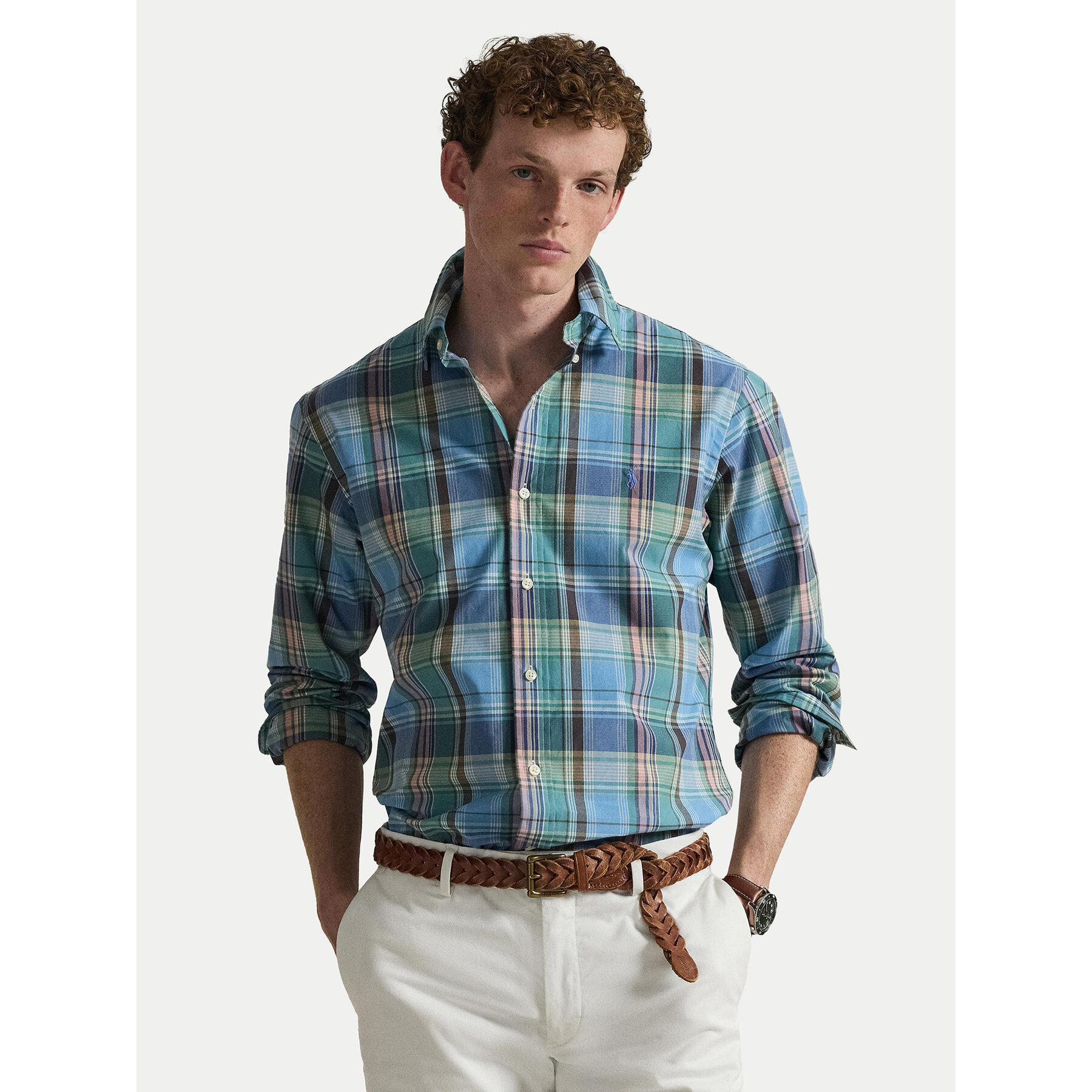 Polo Ralph Lauren Koszula 710P06020007 Niebieski Custom Fit
