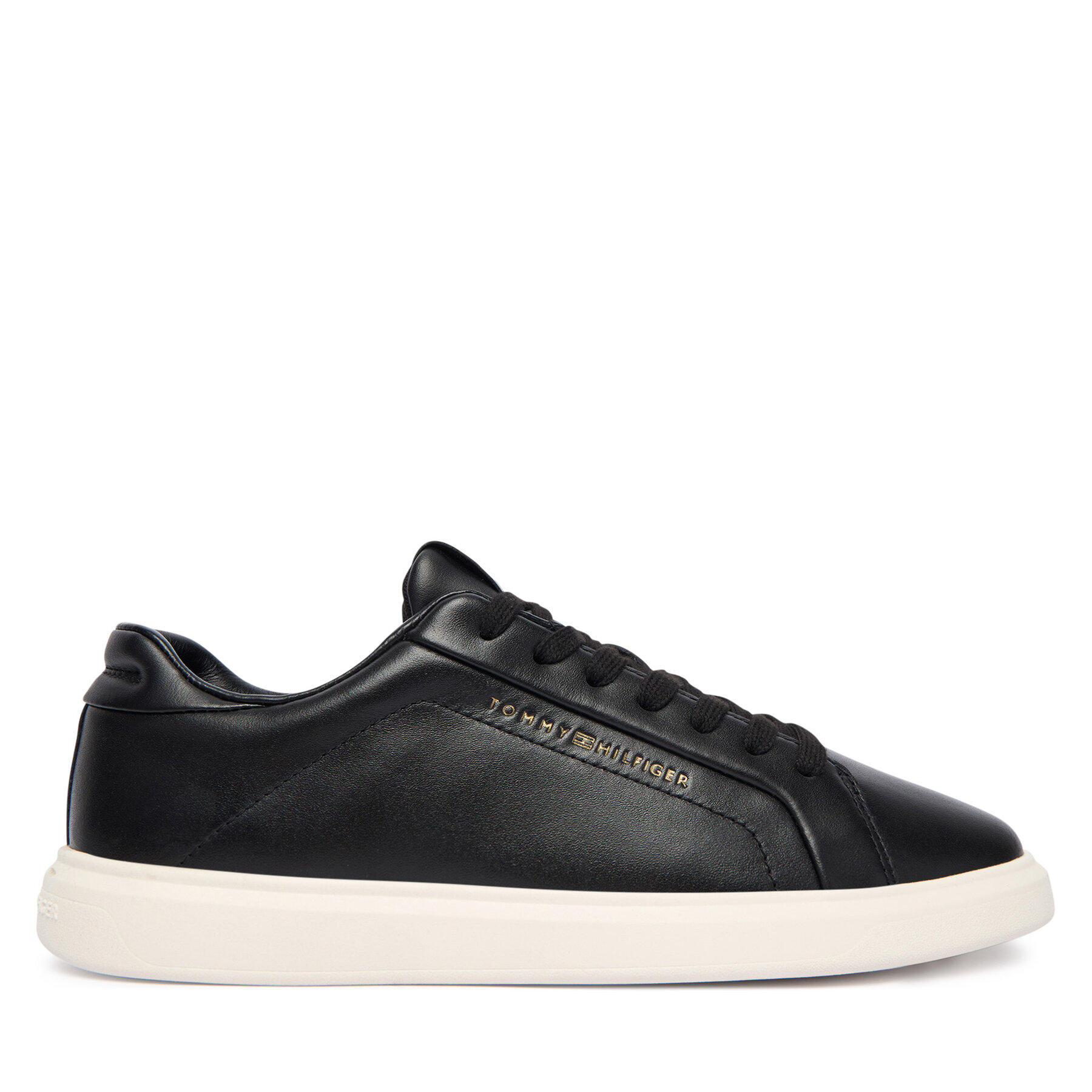 Tommy Hilfiger Sneakersy Icon Court Light Weight Shinny FW0FW08949 Czarny