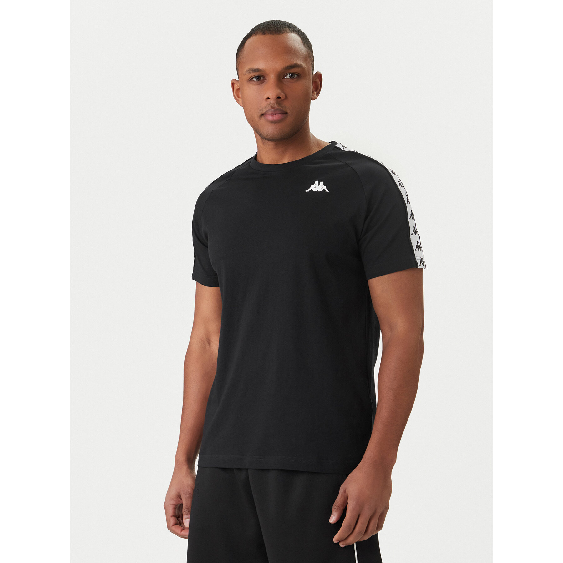 Kappa T-Shirt 303UV10 Czarny Slim Fit
