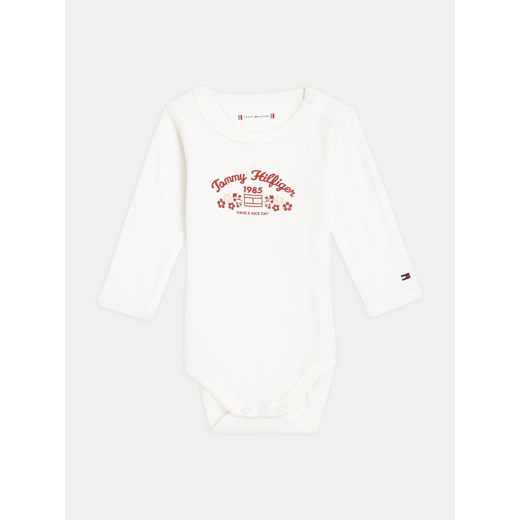 Tommy Hilfiger Body dziecięce KN0KN01896 Biały