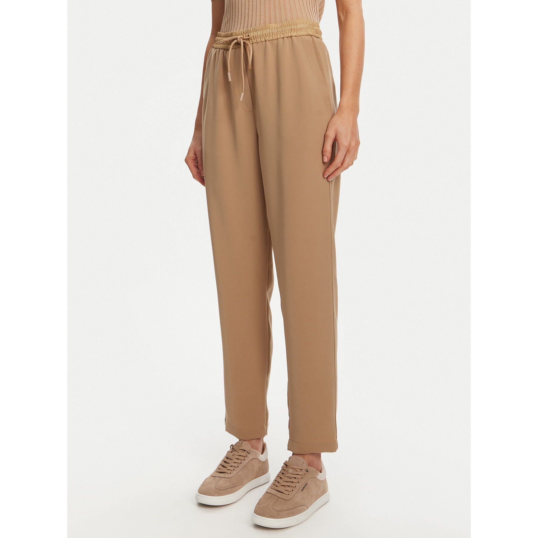 Marella Spodnie dresowe Abitata 2513131045 Beżowy Regular Fit