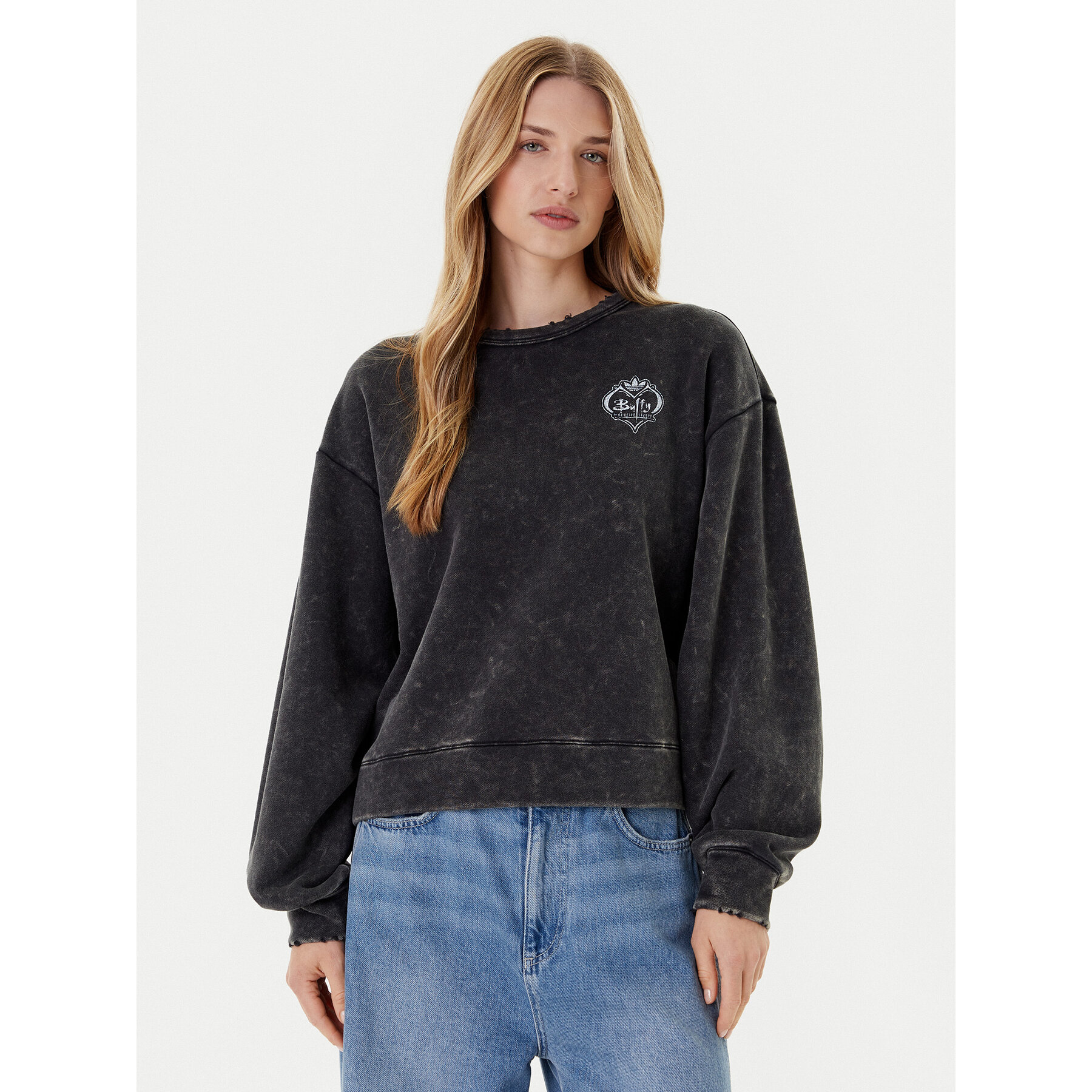 adidas Bluza 20th Century Fox Disney JX1276 Czarny Oversize