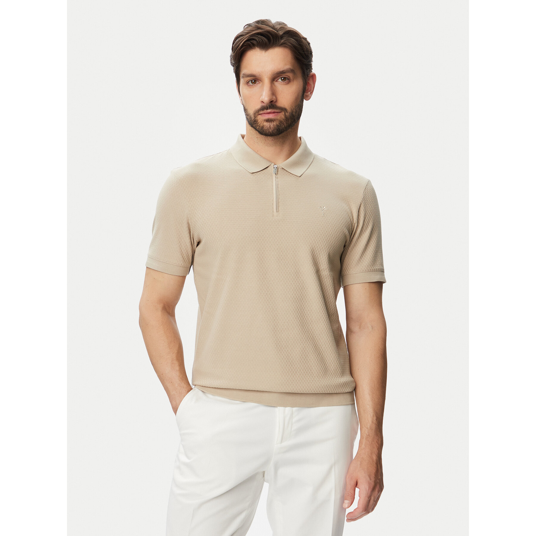 JOOP! Polo Jj-Tibaris 30103411 Beżowy Regular Fit