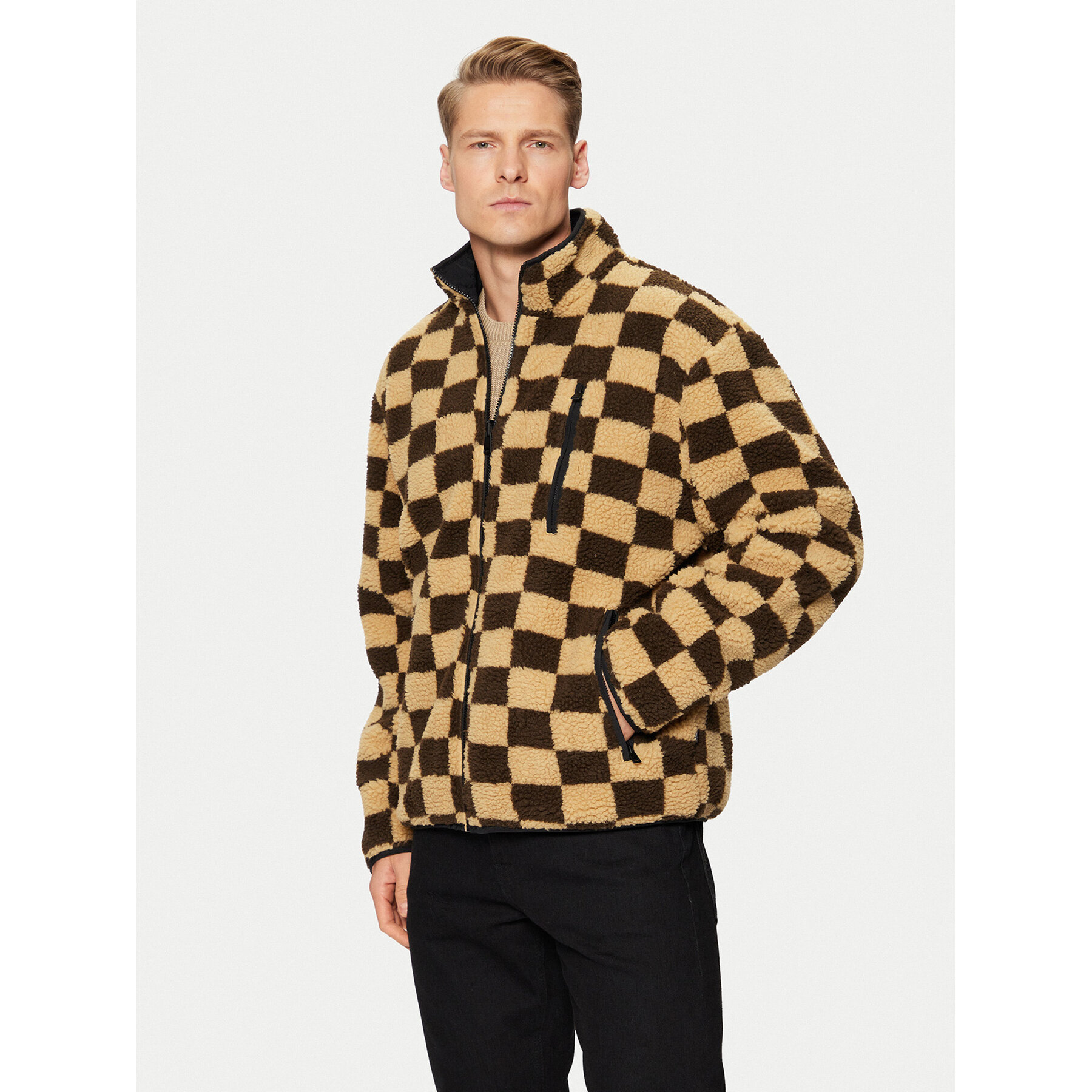 Solid Polar Mateo 21108311 Beżowy Regular Fit