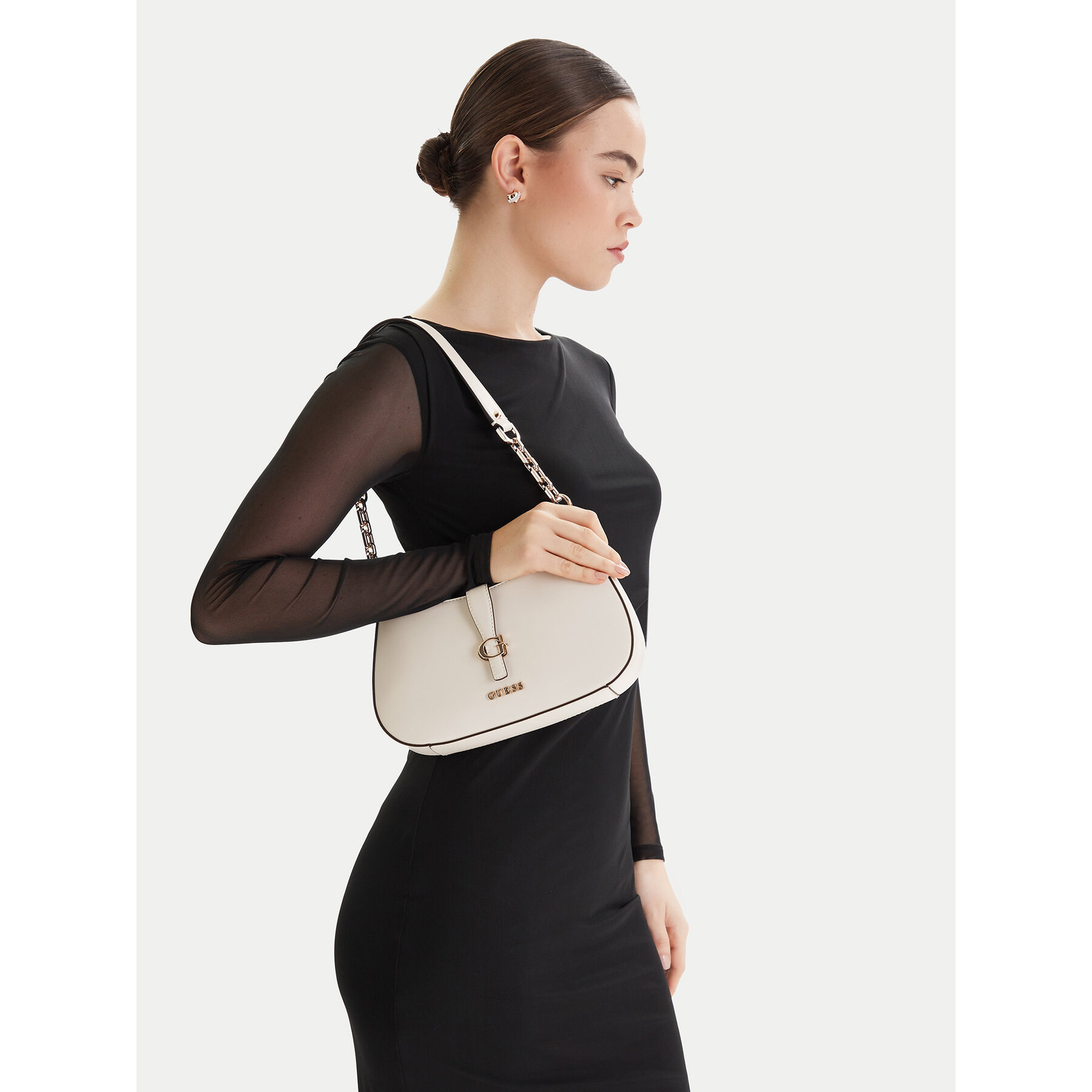 Guess Torebka Carrie HWVG98 96180 Écru