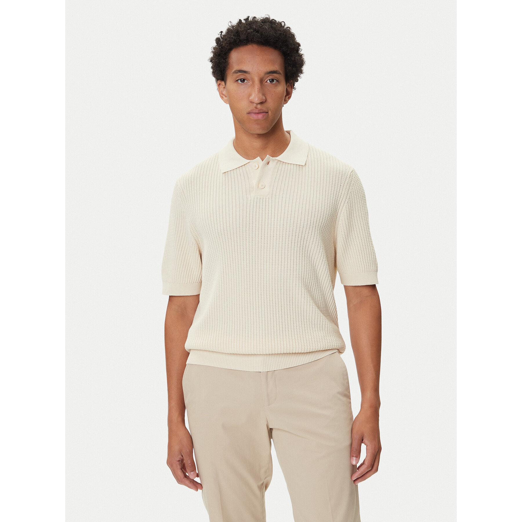 BOSS Polo Akoppo 50543670 Żółty Regular Fit