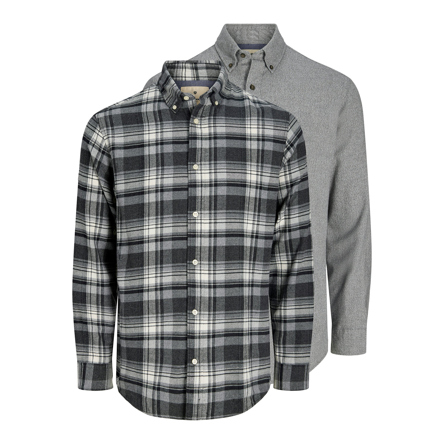 Jack & Jones Komplet koszul Blubarkley 12294328 Szary Regular Fit