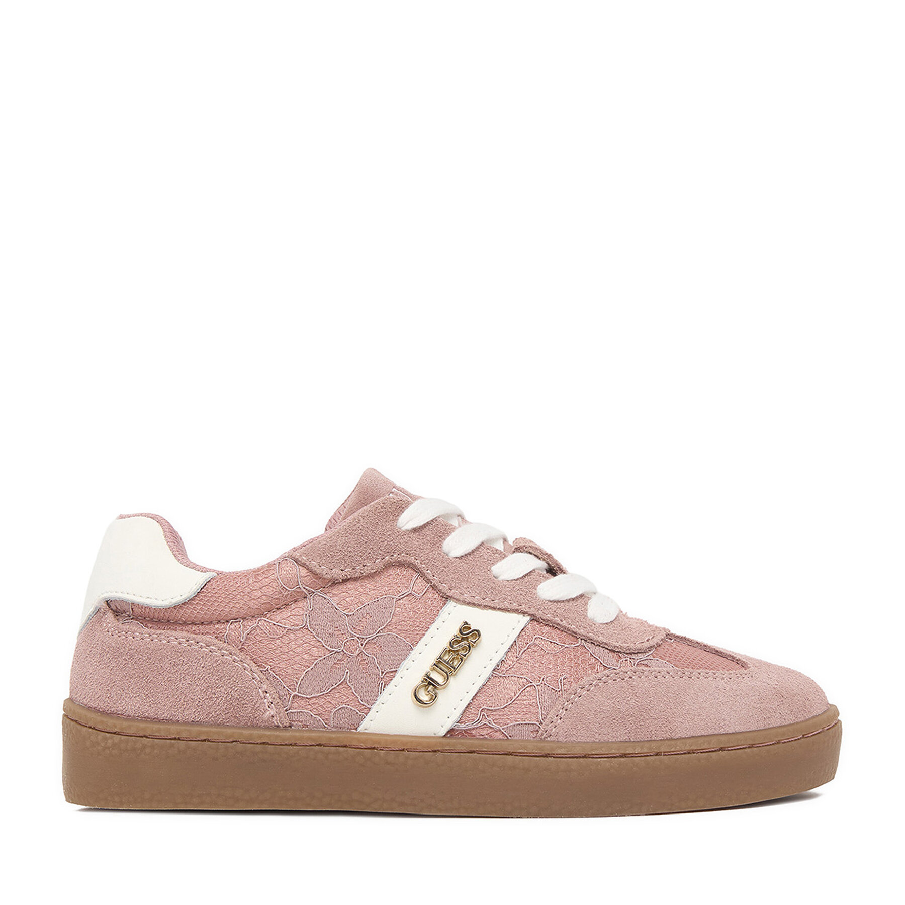 Guess Sneakersy CEO-AVO-LACE Różowy