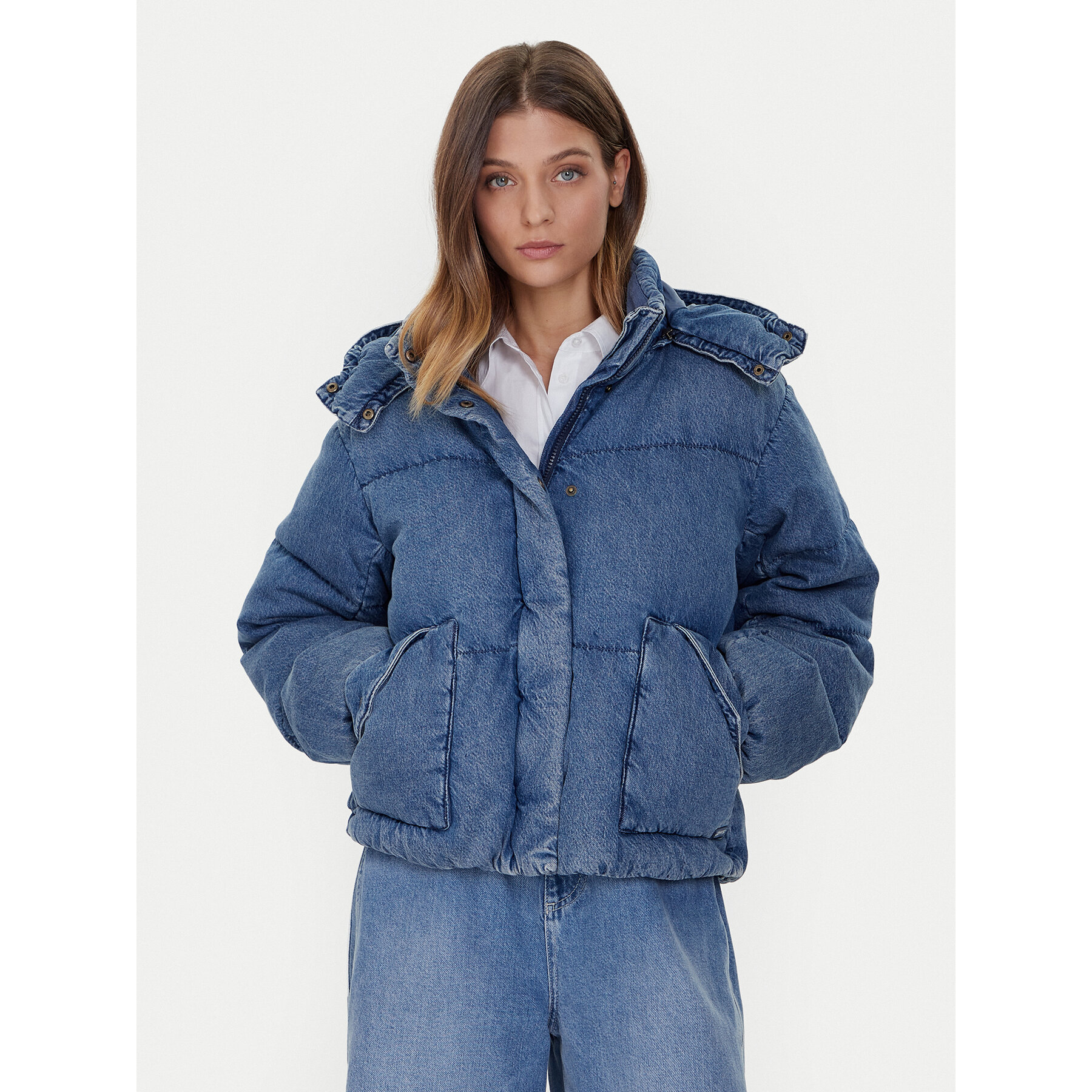 Levi's® Kurtka puchowa Western Bubble 003MD-0000 Niebieski Relaxed Fit